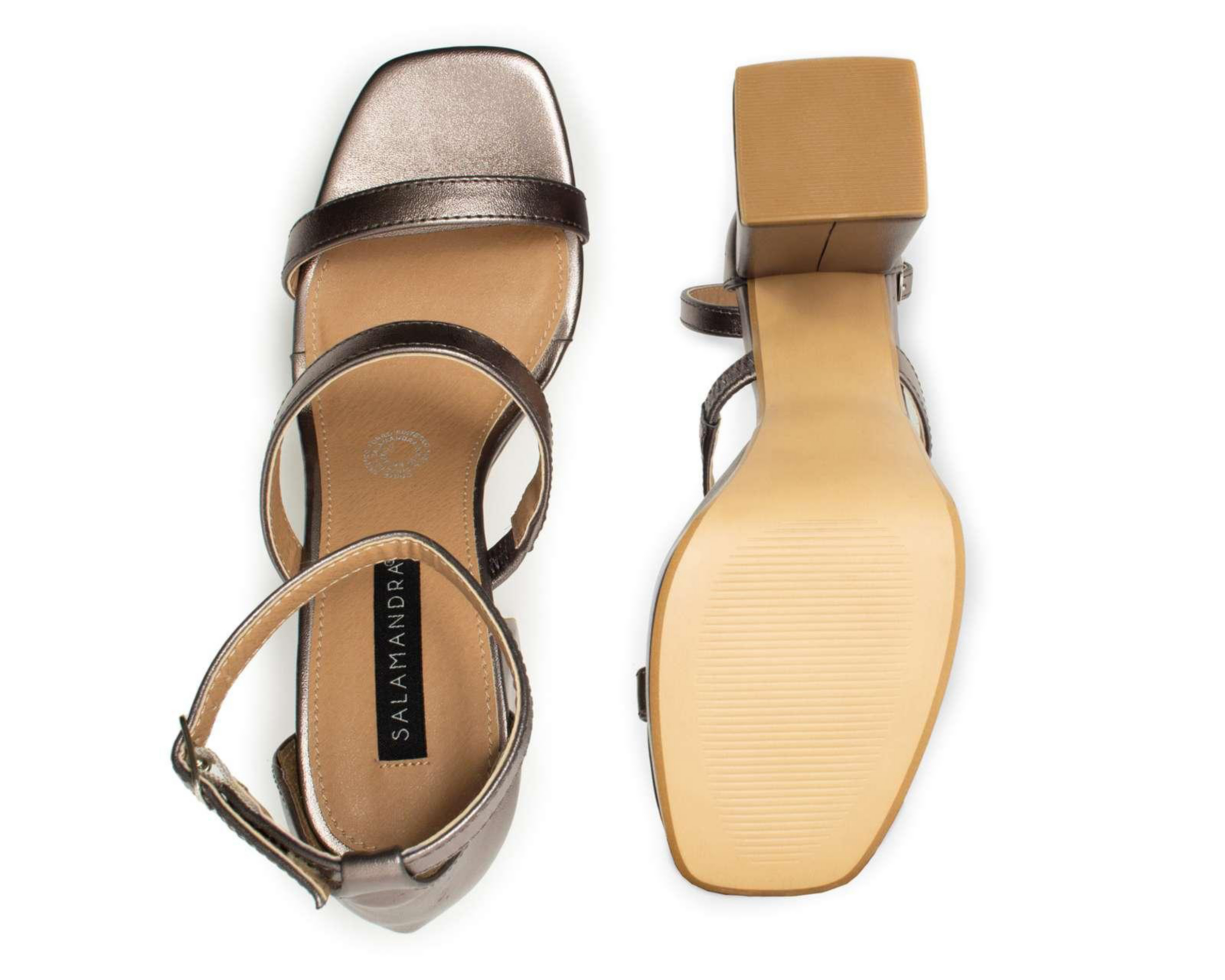 Foto 2 | Sandalias de Tacón Salamandra para Mujer