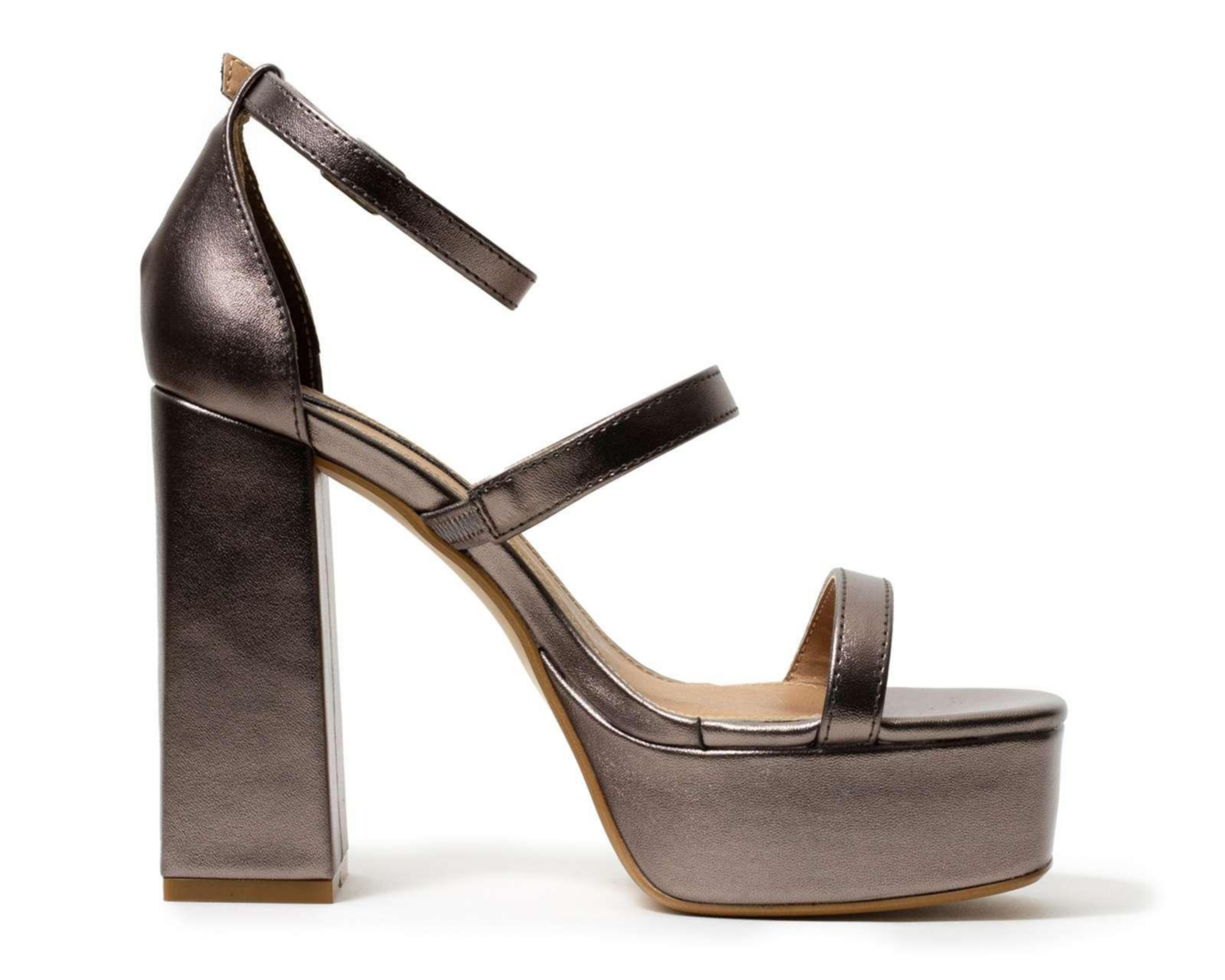 Foto 4 | Sandalias de Tacón Salamandra para Mujer
