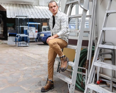 Foto 7 | Botas Industriales CT CAT de Piel para Hombre
