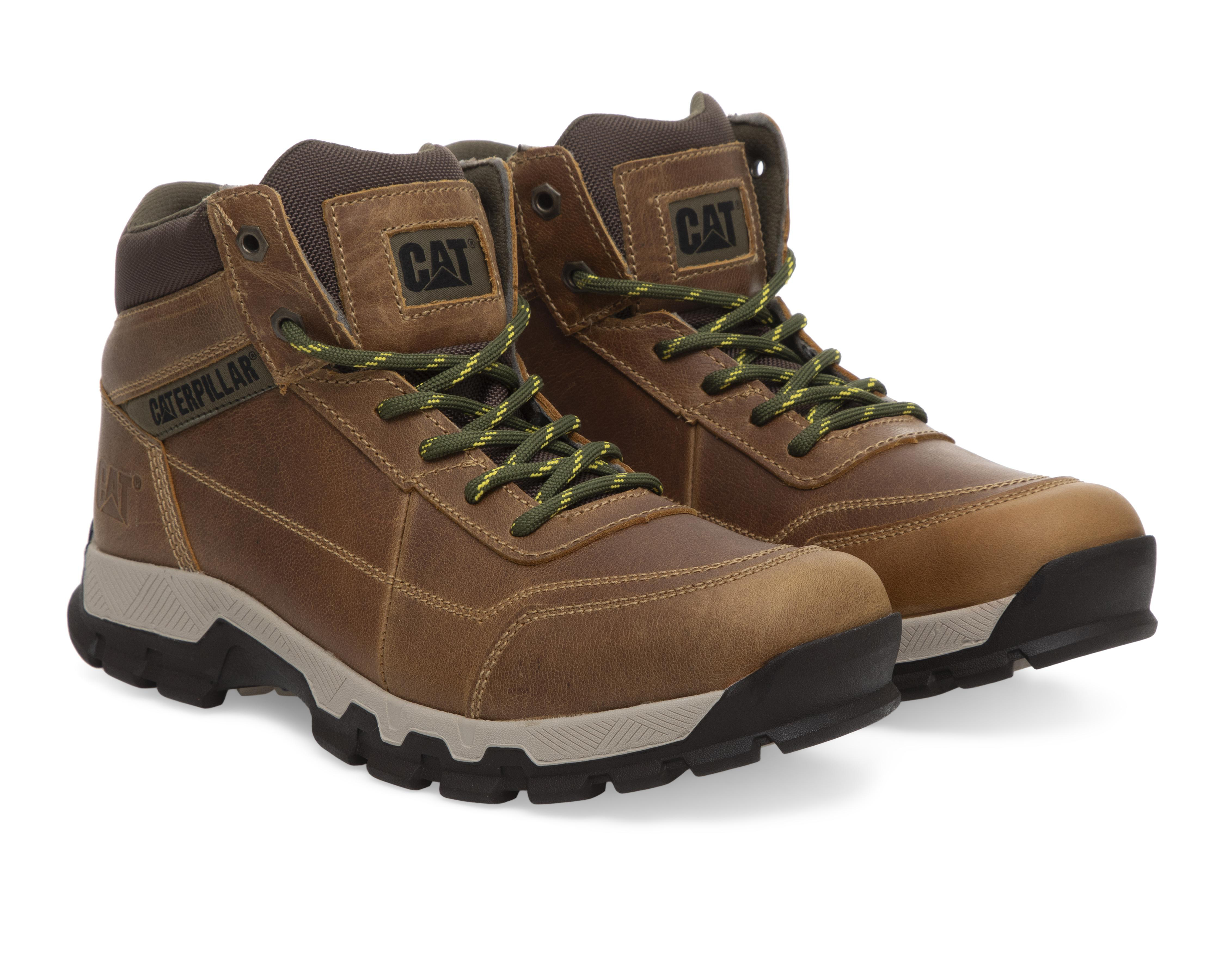 Foto 2 pulgar | Botas Outdoor CAT de Piel para Hombre