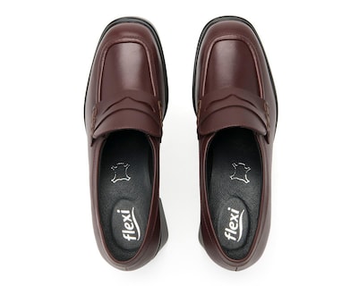 Foto 3 | Zapatos Casuales Flexi de Piel para Mujer