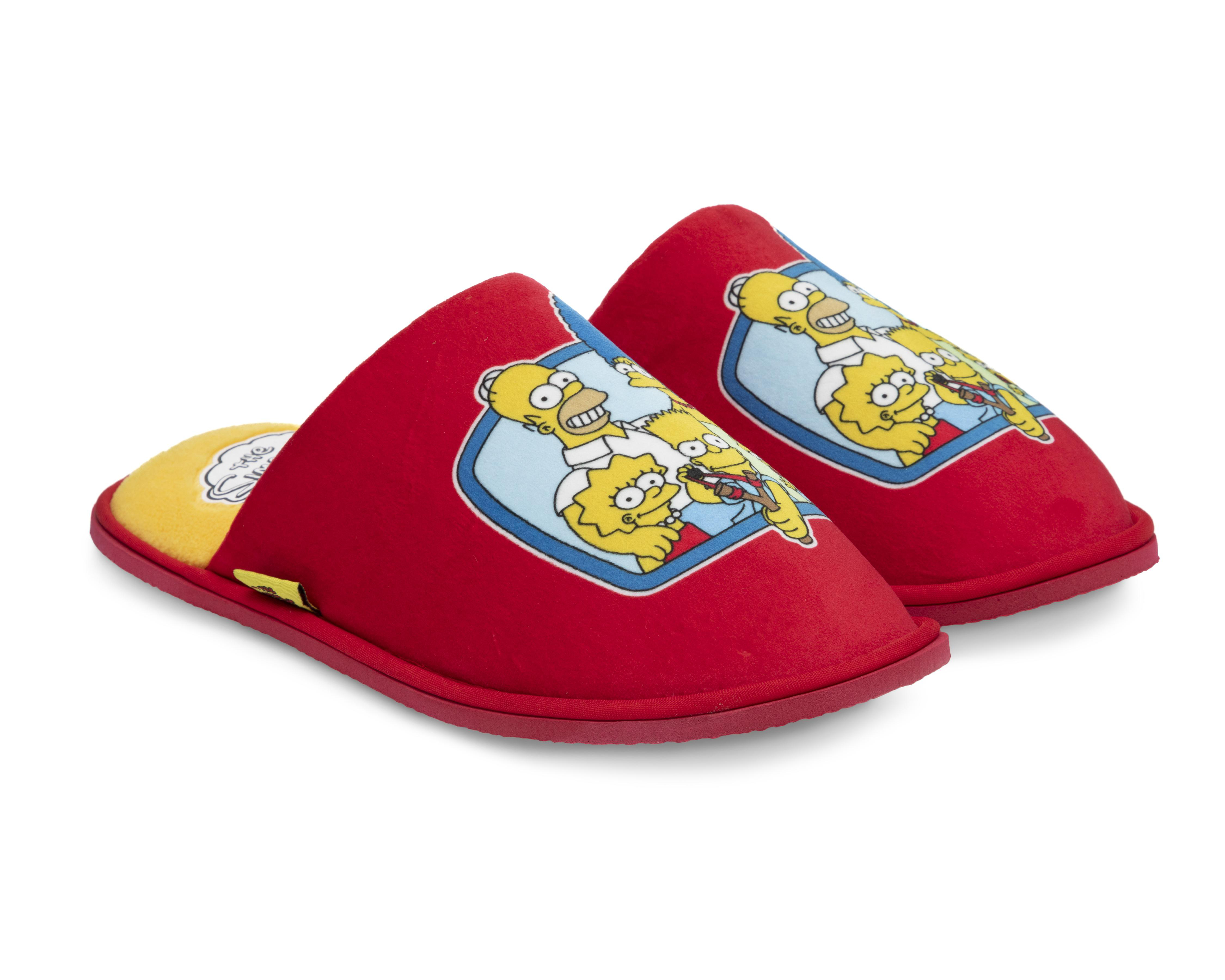 Foto 2 pulgar | Pantuflas The Simpsons para Hombre