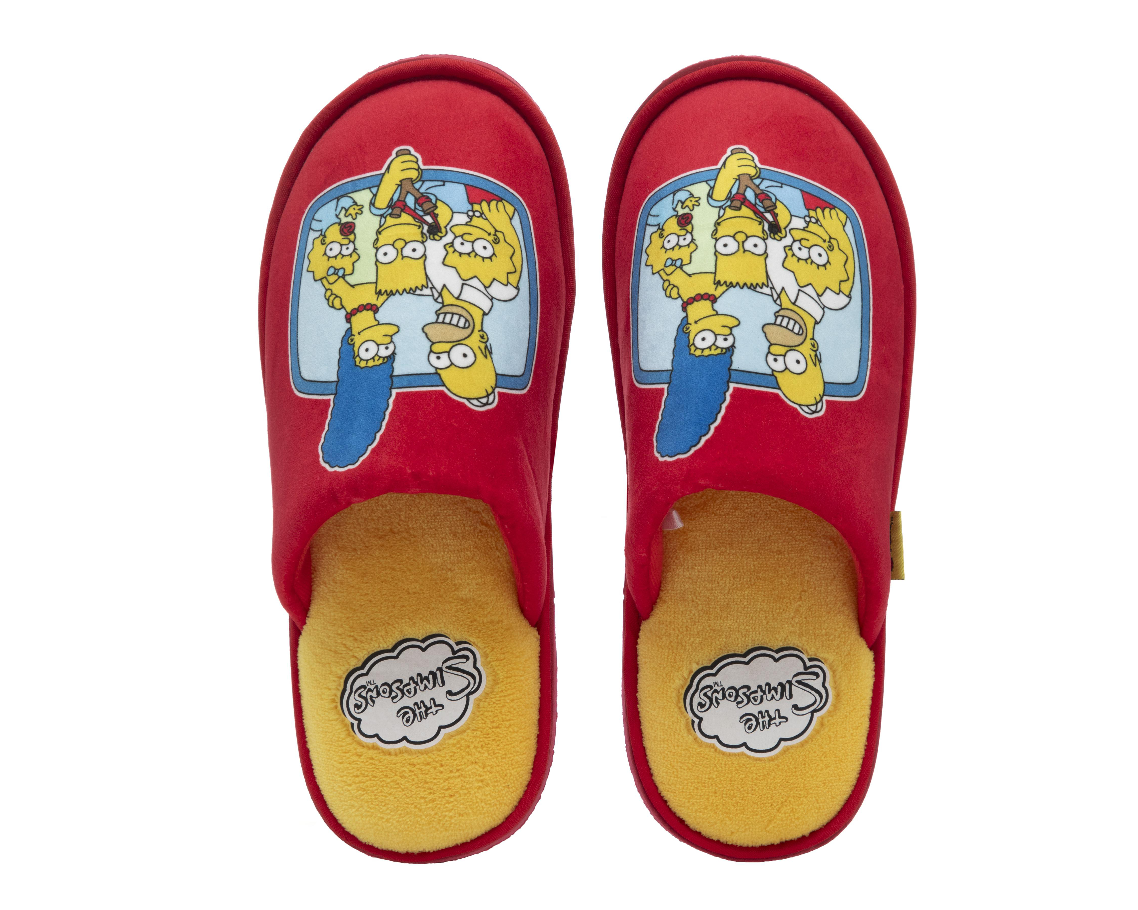 Foto 4 pulgar | Pantuflas The Simpsons para Hombre