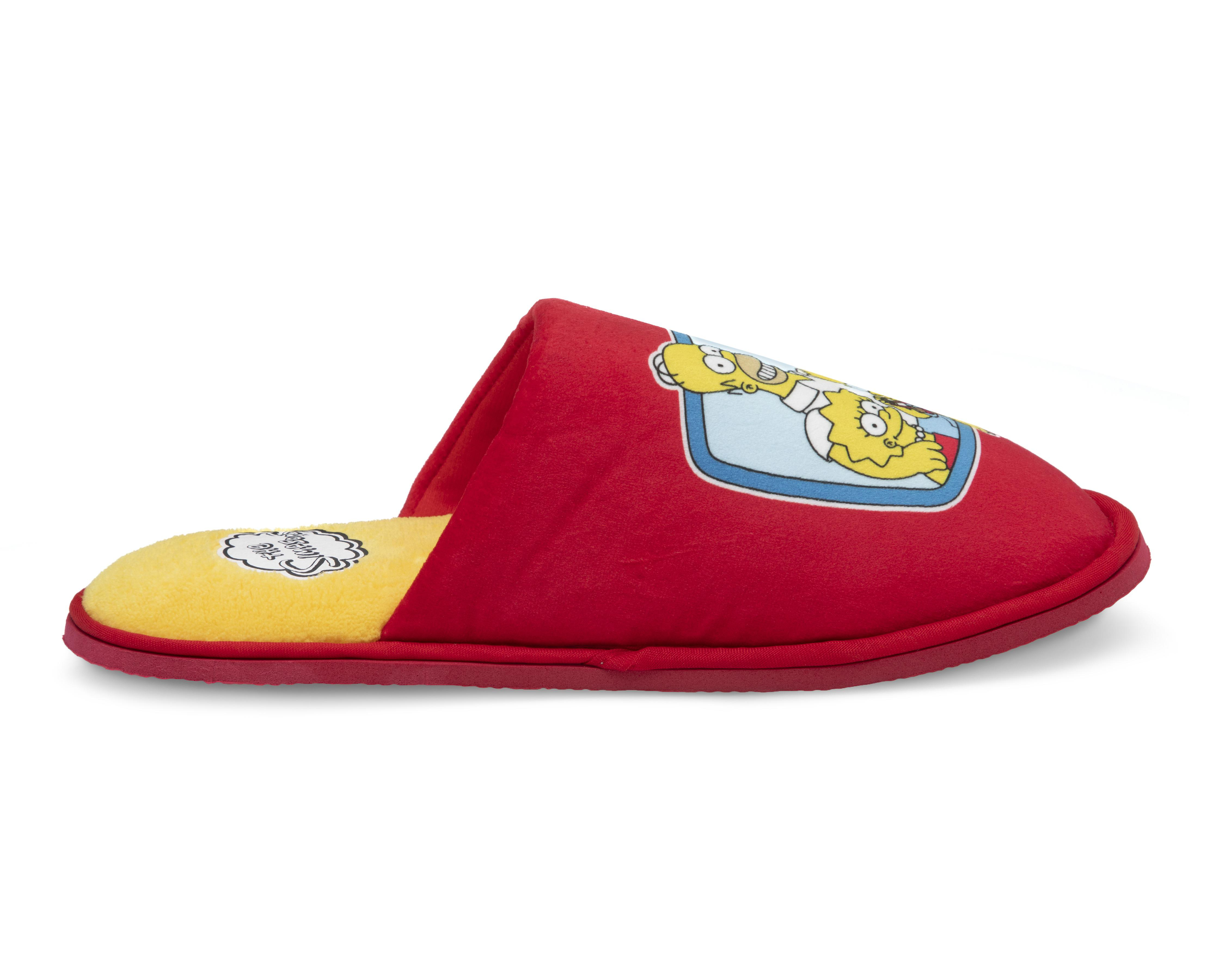 Foto 5 pulgar | Pantuflas The Simpsons para Hombre