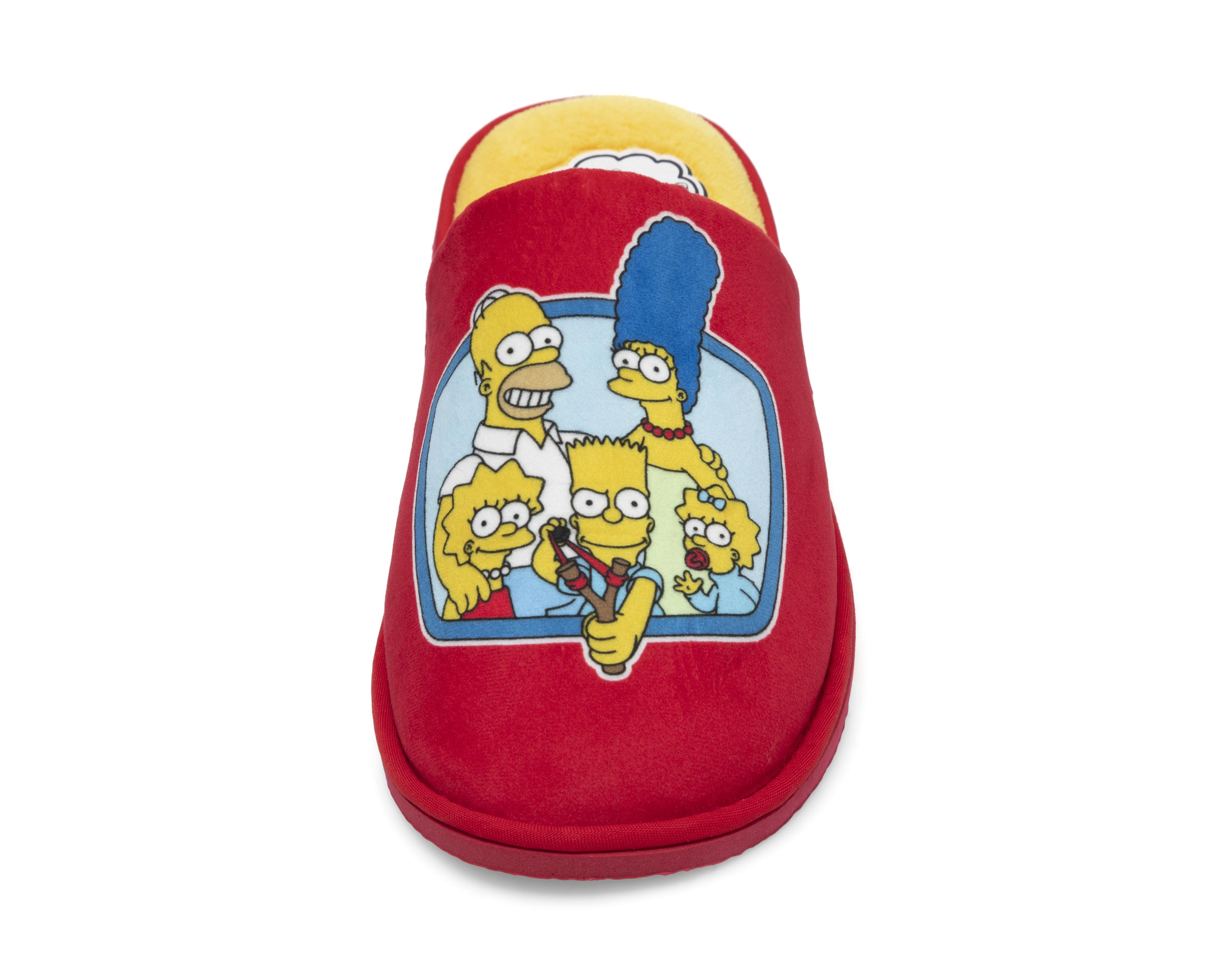 Foto 6 pulgar | Pantuflas The Simpsons para Hombre