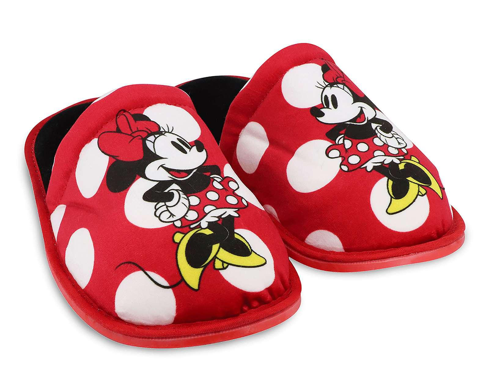 Foto 2 pulgar | Pantuflas Disney Minnie Mouse para Mujer