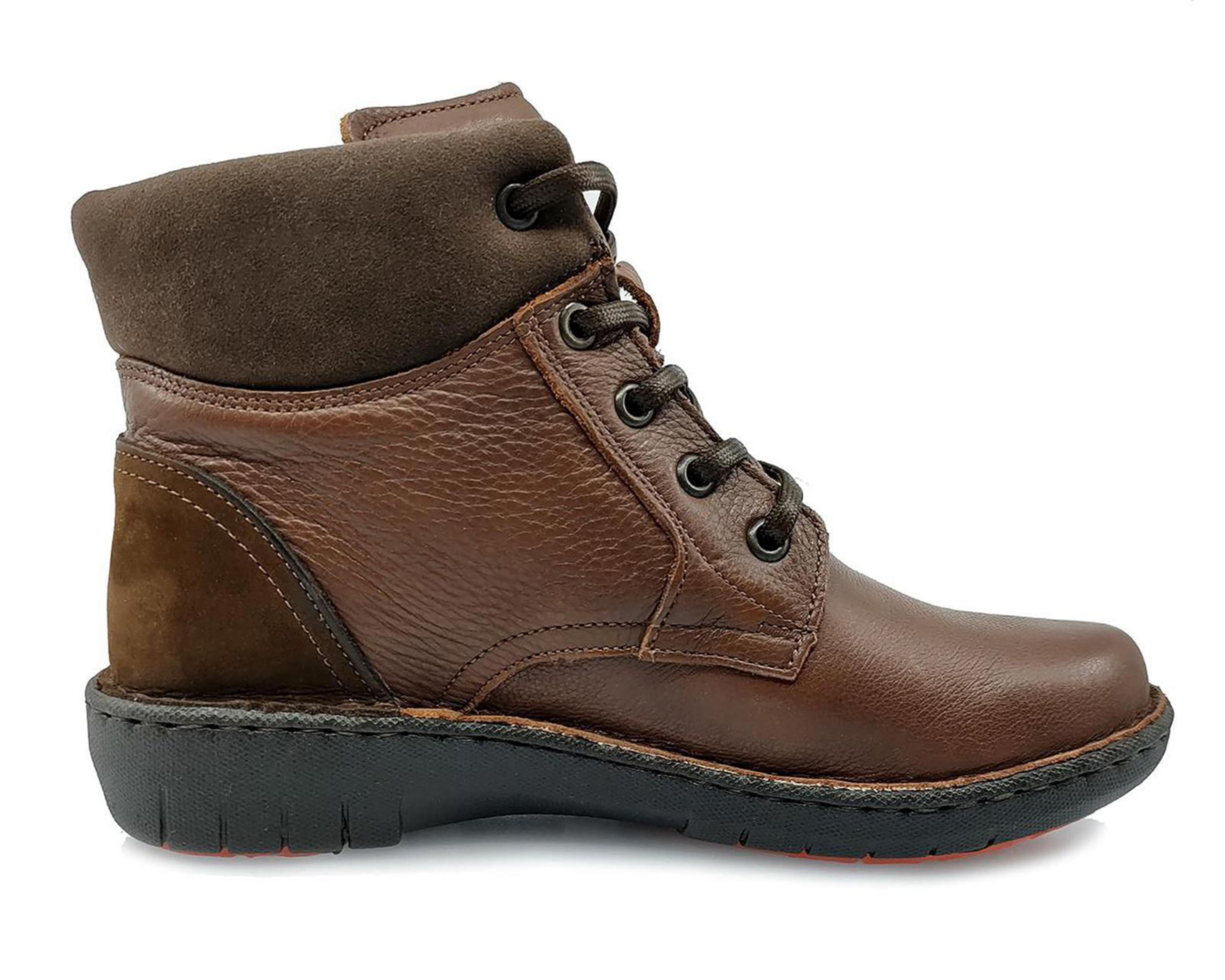 Foto 4 | Botas Confort Lobo Solo de Piel para Mujer