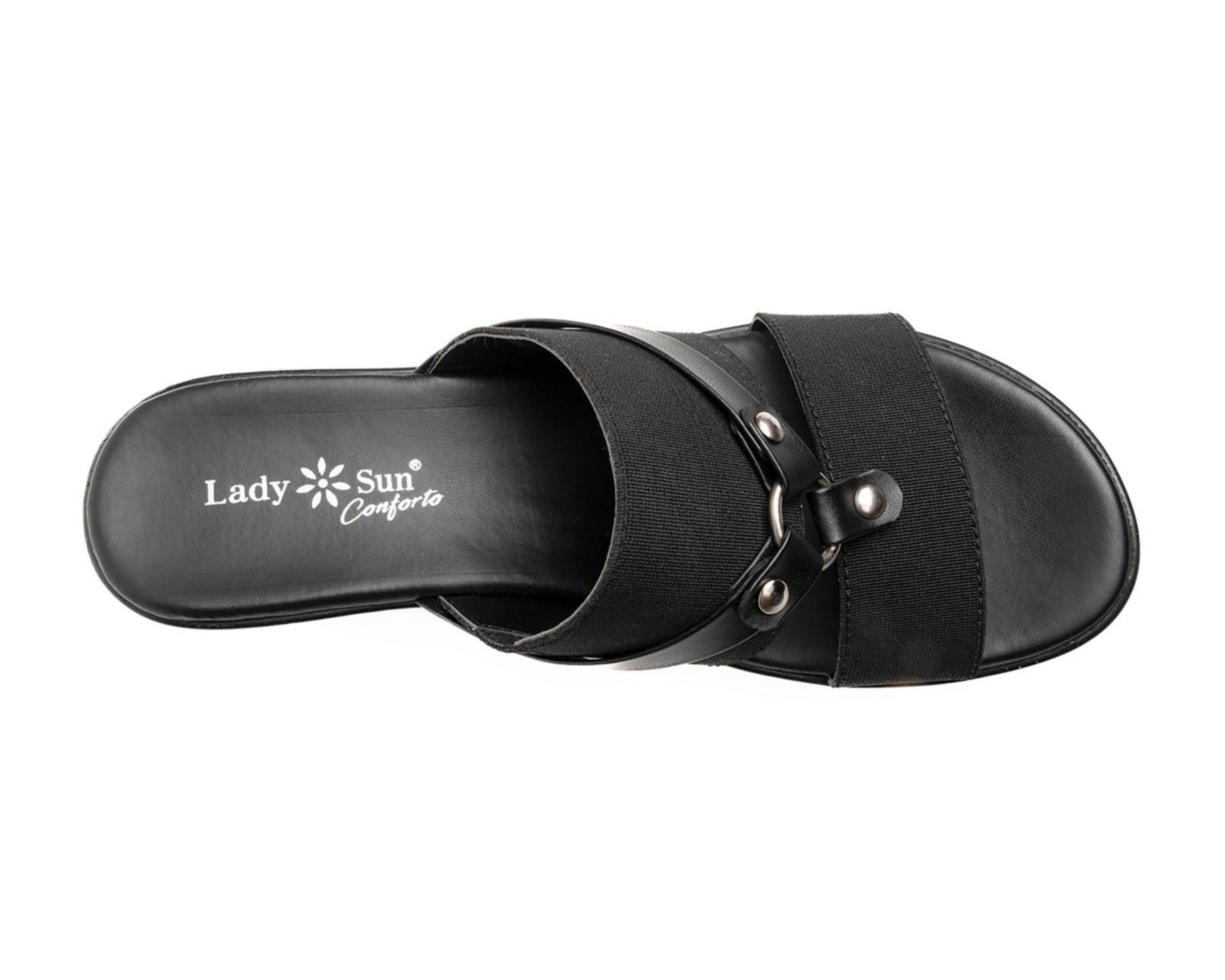 Sandalias marca lady sun discount conforto color negro para mujer