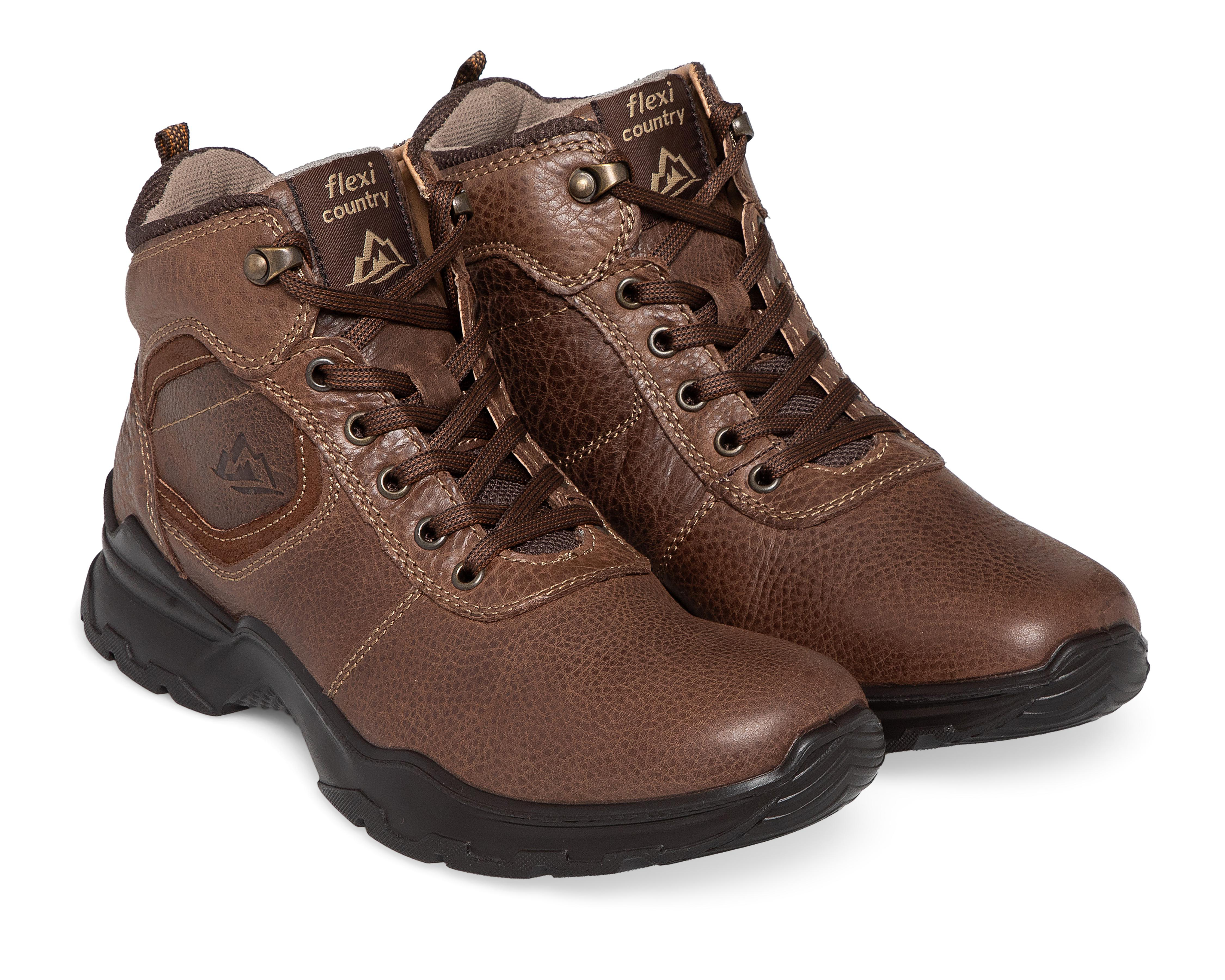 Foto 2 pulgar | Botas Outdoor Flexi de Piel para Hombre