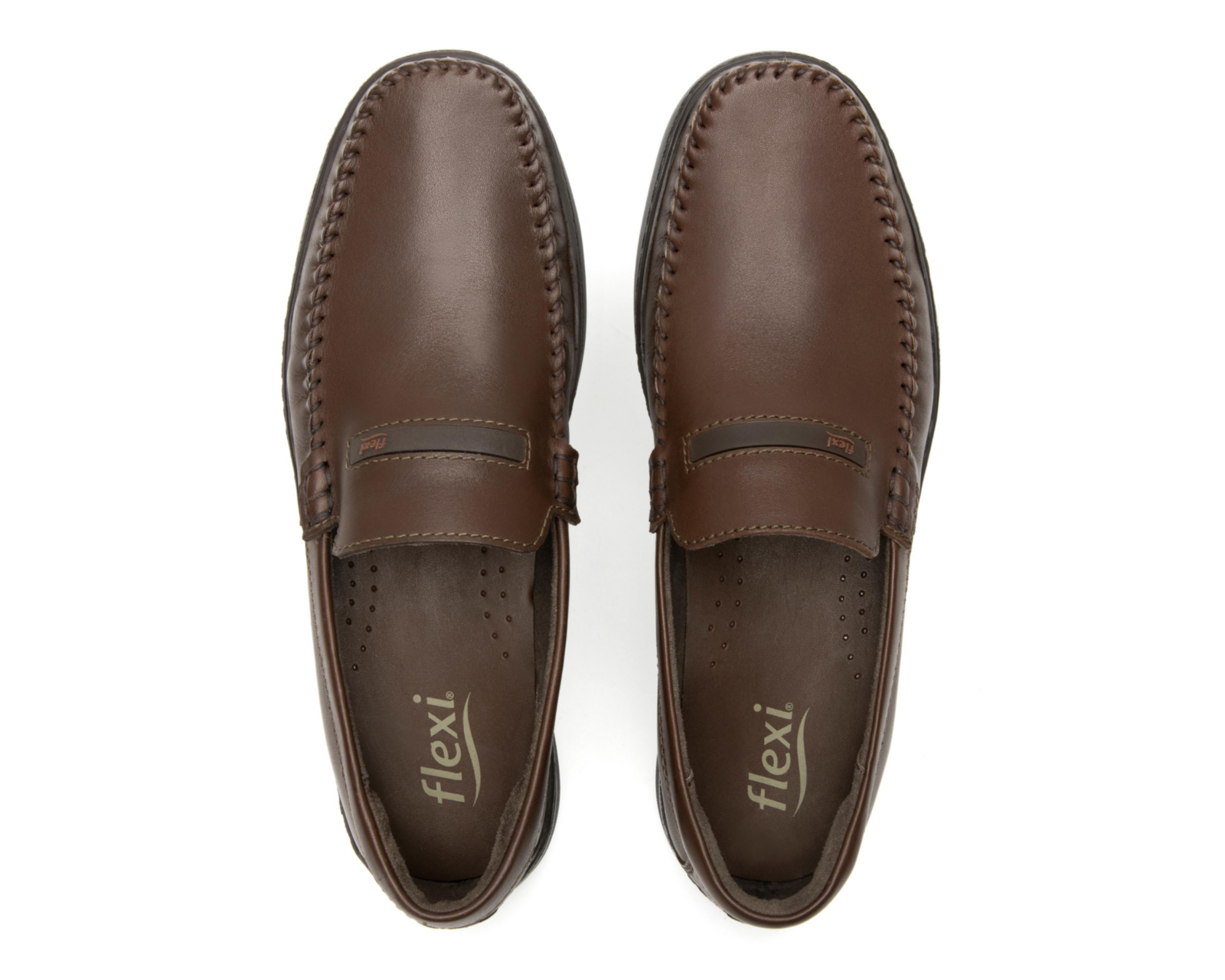 Foto 4 pulgar | Zapatos Casuales Flexi de Piel para Hombre