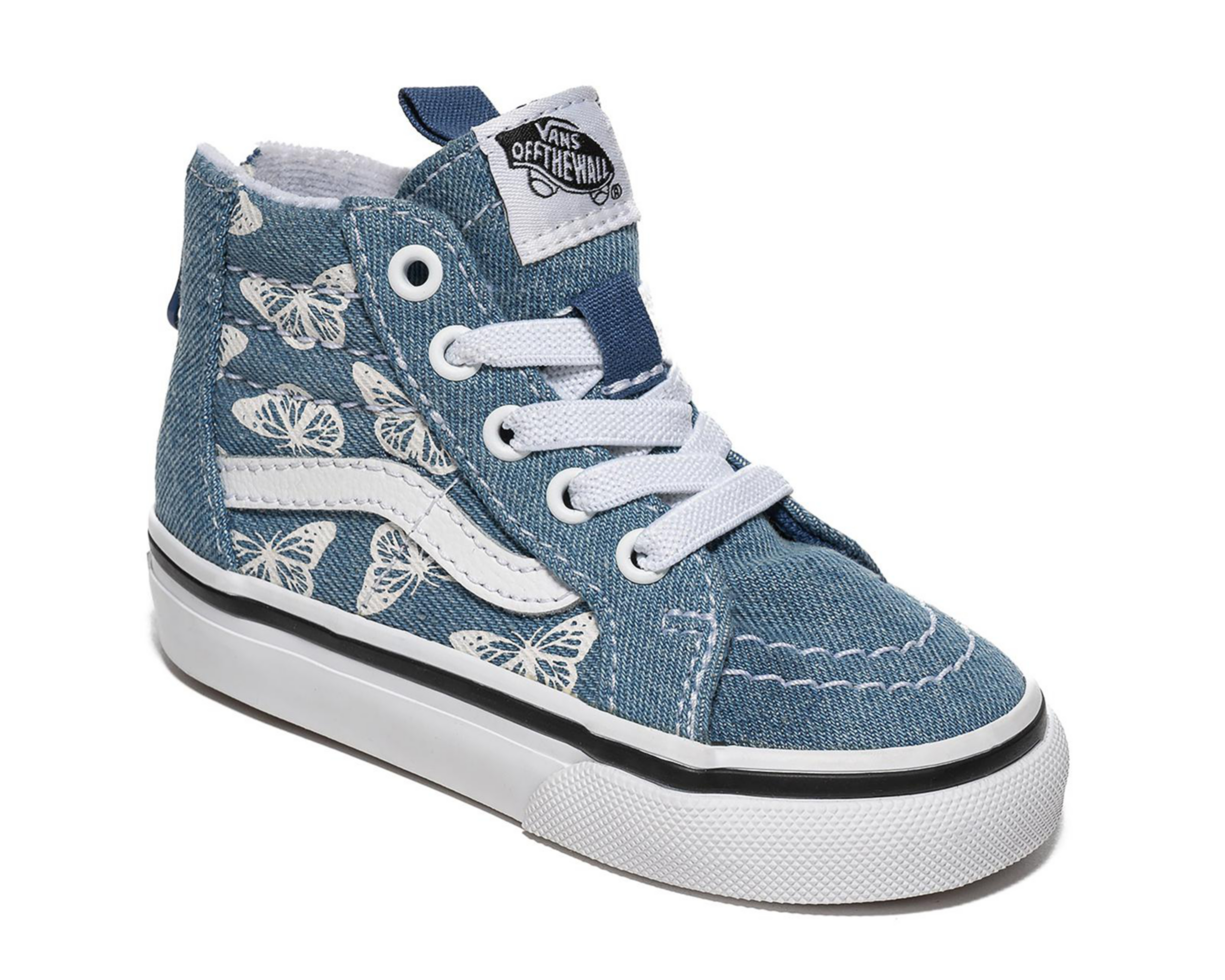 Tenis Vans Sk8-Hi Zip Denim para Bebé Niña