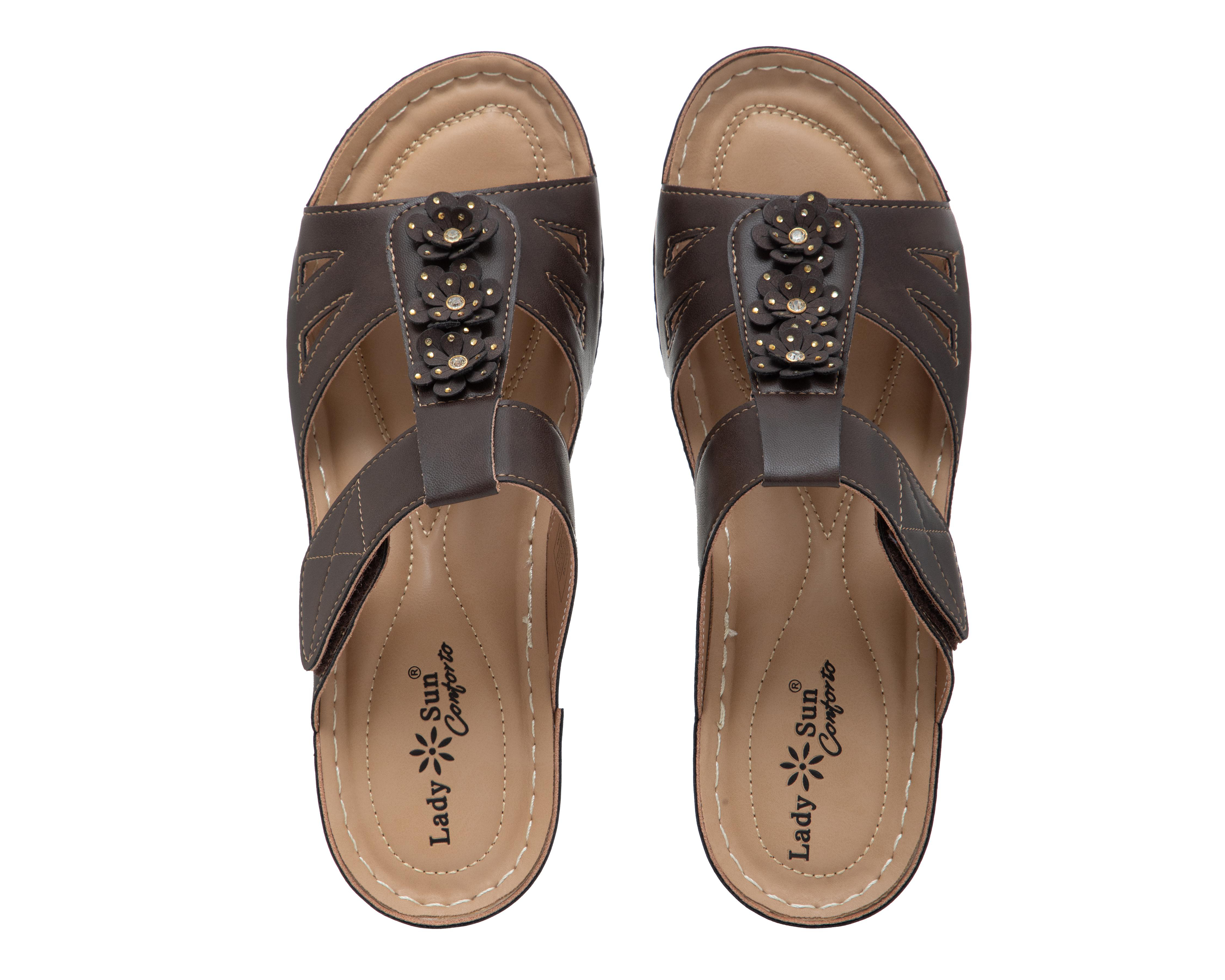 Foto 4 pulgar | Sandalias Confort Lady Sun Conforto para Mujer