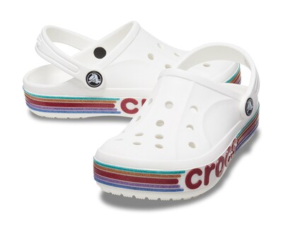 Foto 5 | Sandalias de Playa Crocs Bayaband Rainbow para Niña