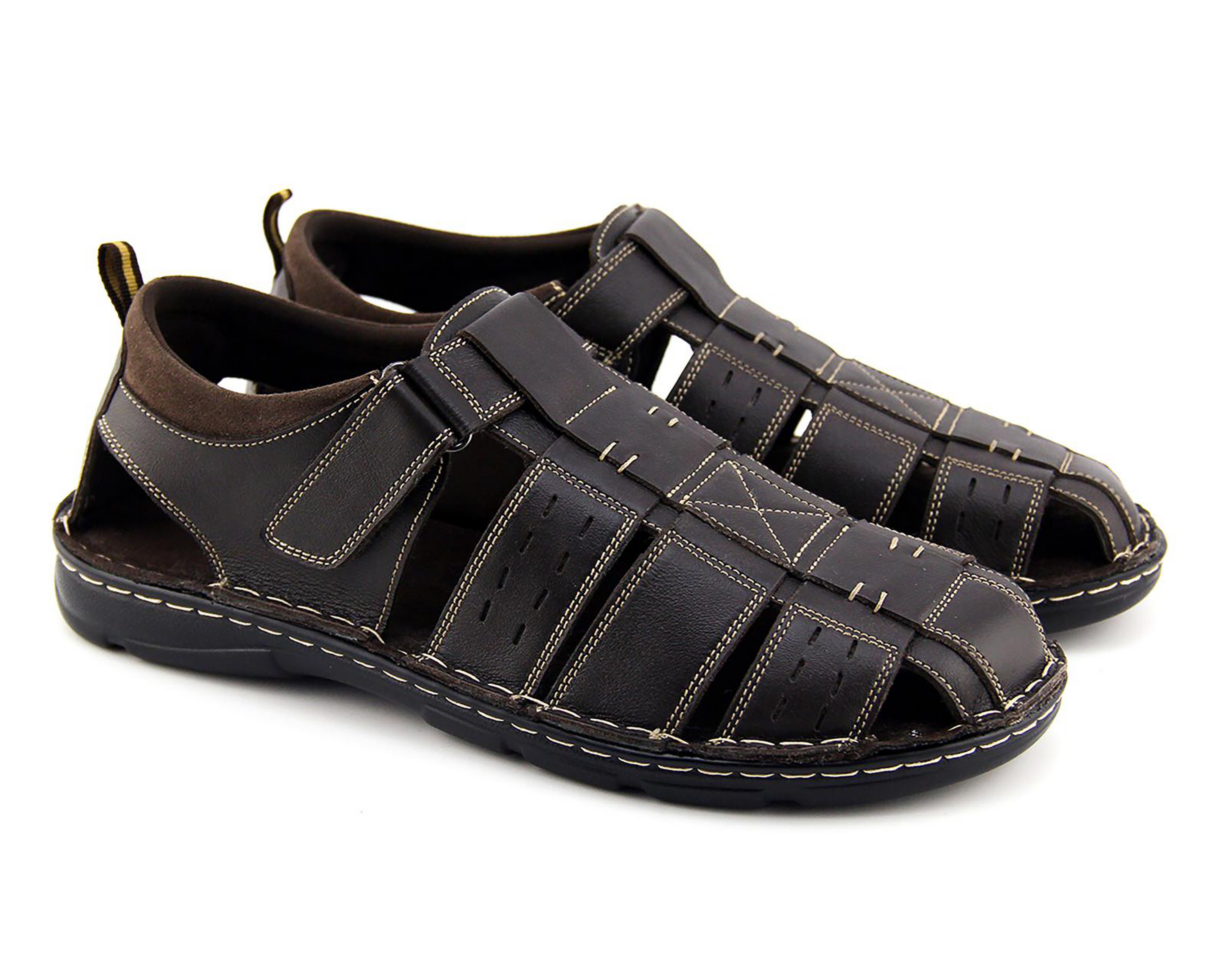 Foto 1 | Sandalias Casuales Porto Sur de Piel para Hombre