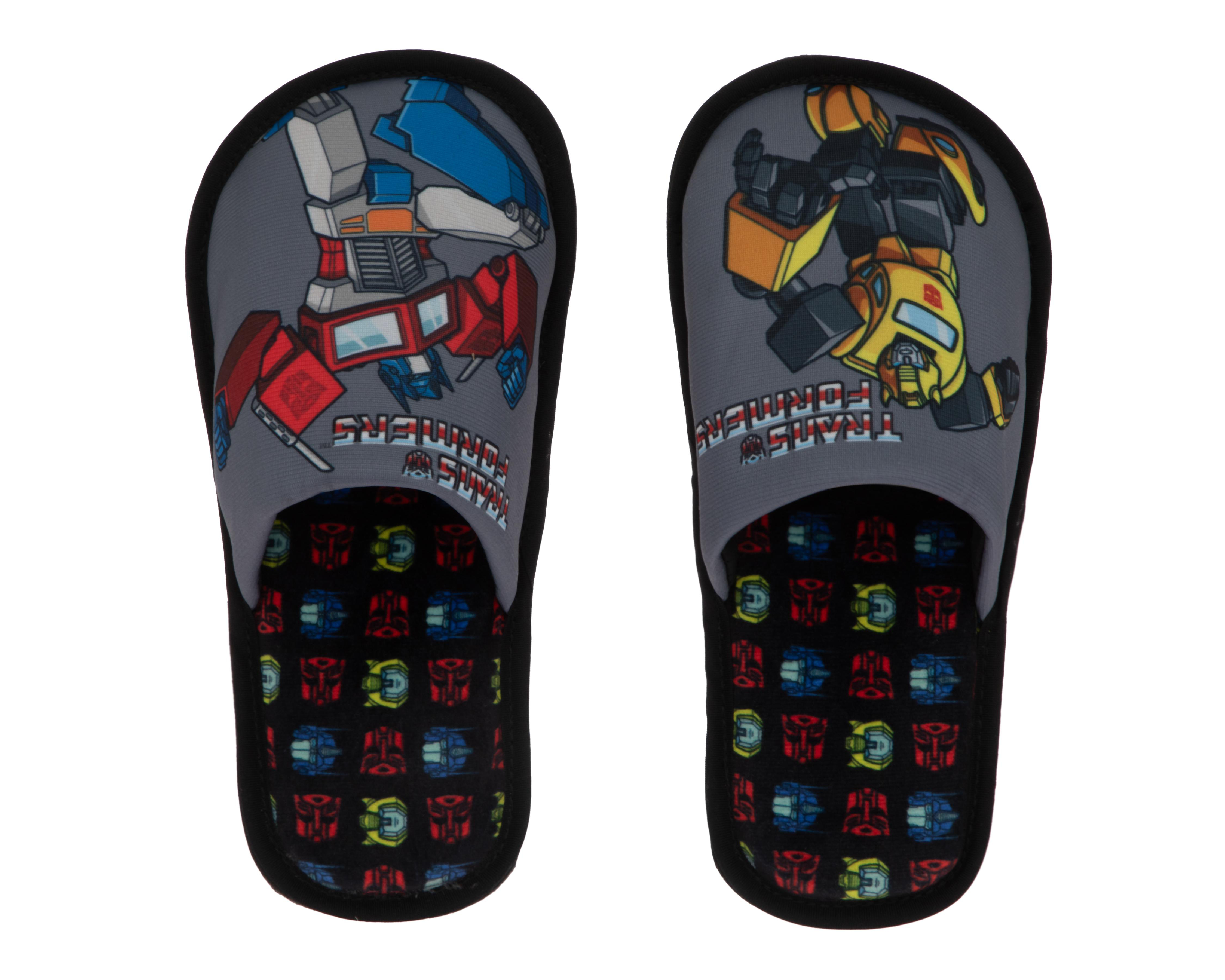 Foto 4 pulgar | Pantuflas Transformers para Niño