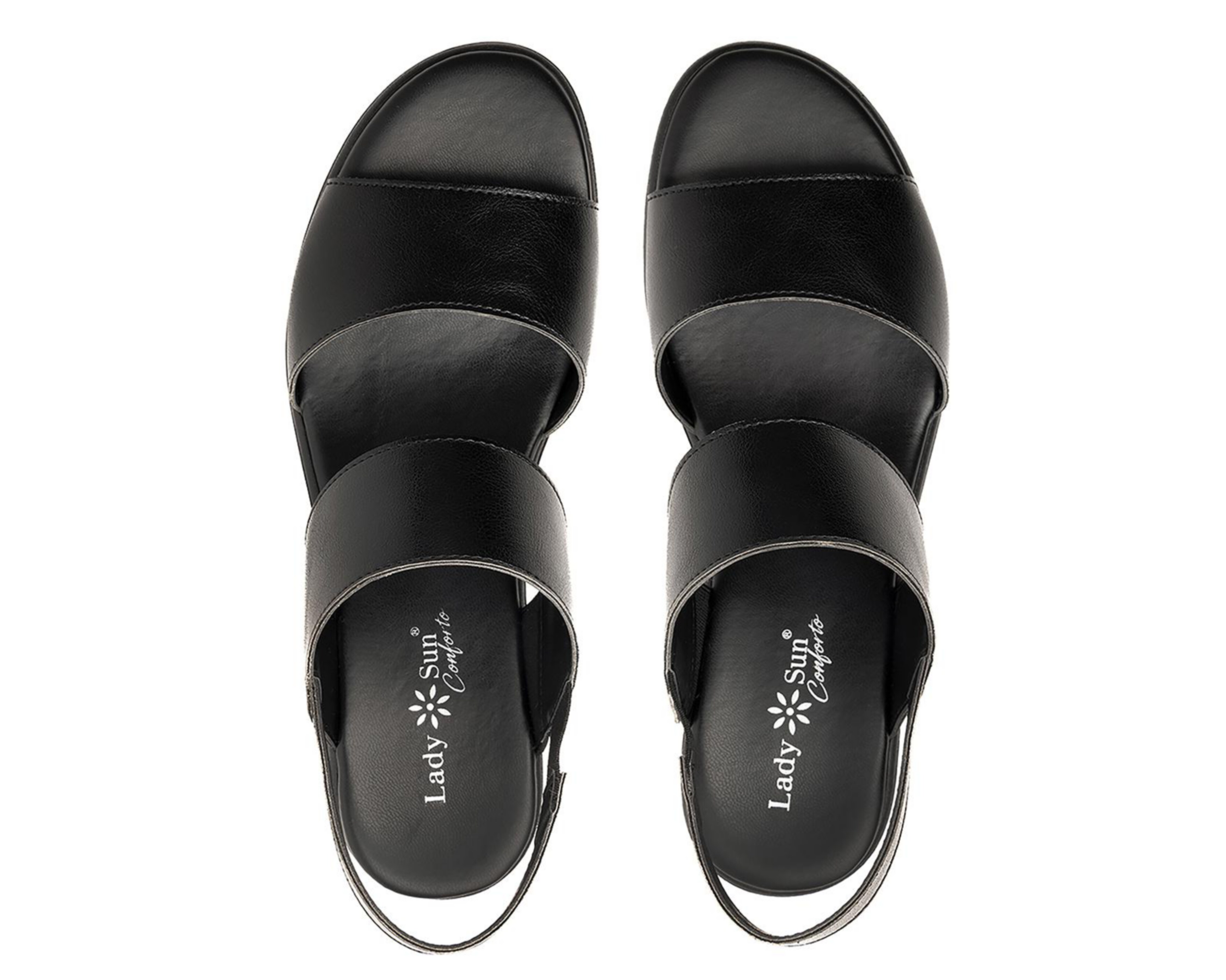 Sandalias marca lady sun conforto color negro best sale para mujer