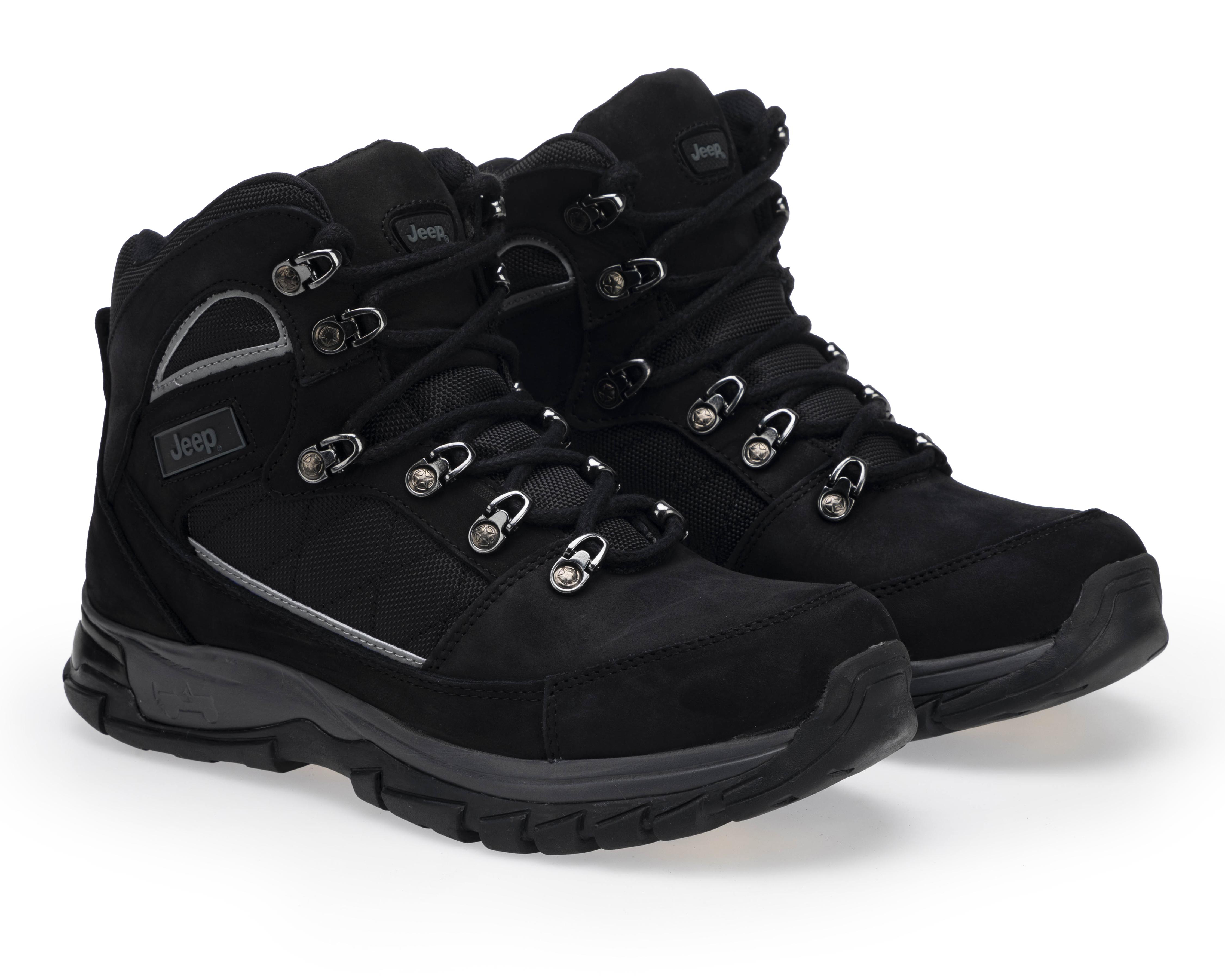 Foto 2 pulgar | Botas Outdoor Jeep de Piel para Hombre