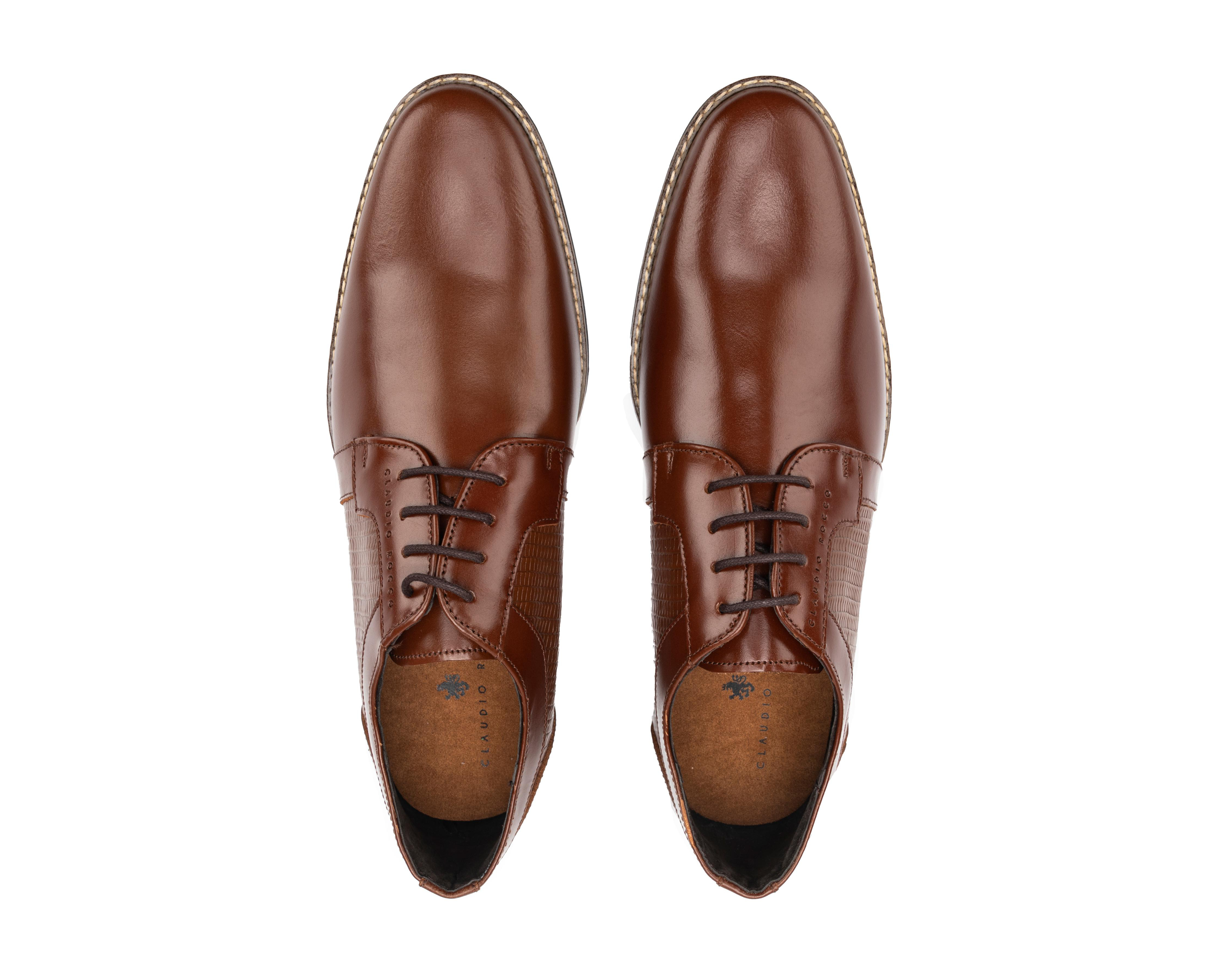 Foto 3 | Zapatos Casuales Claudio Rocco de Piel para Hombre