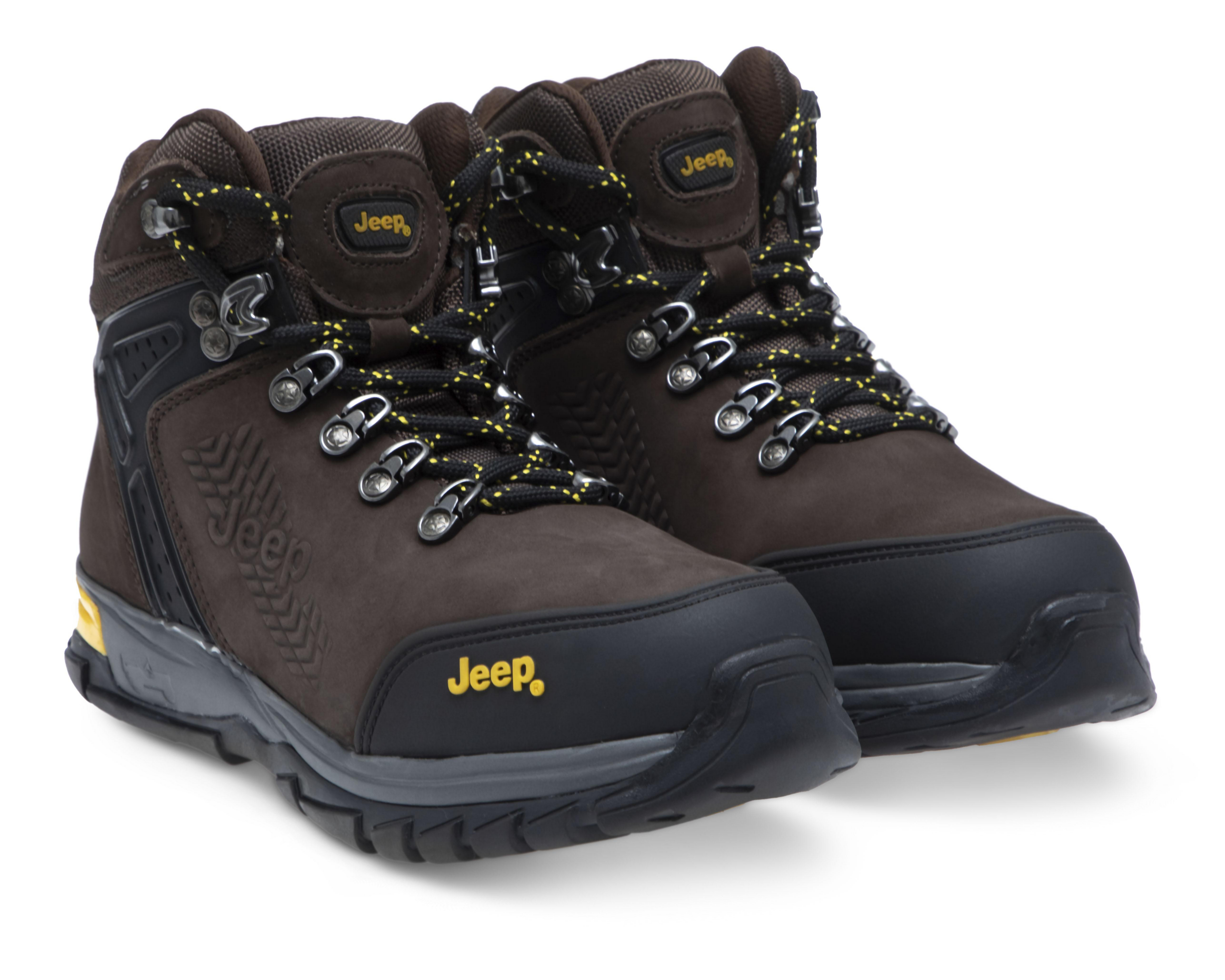 Foto 2 pulgar | Botas Outdoor Jeep de Piel para Hombre