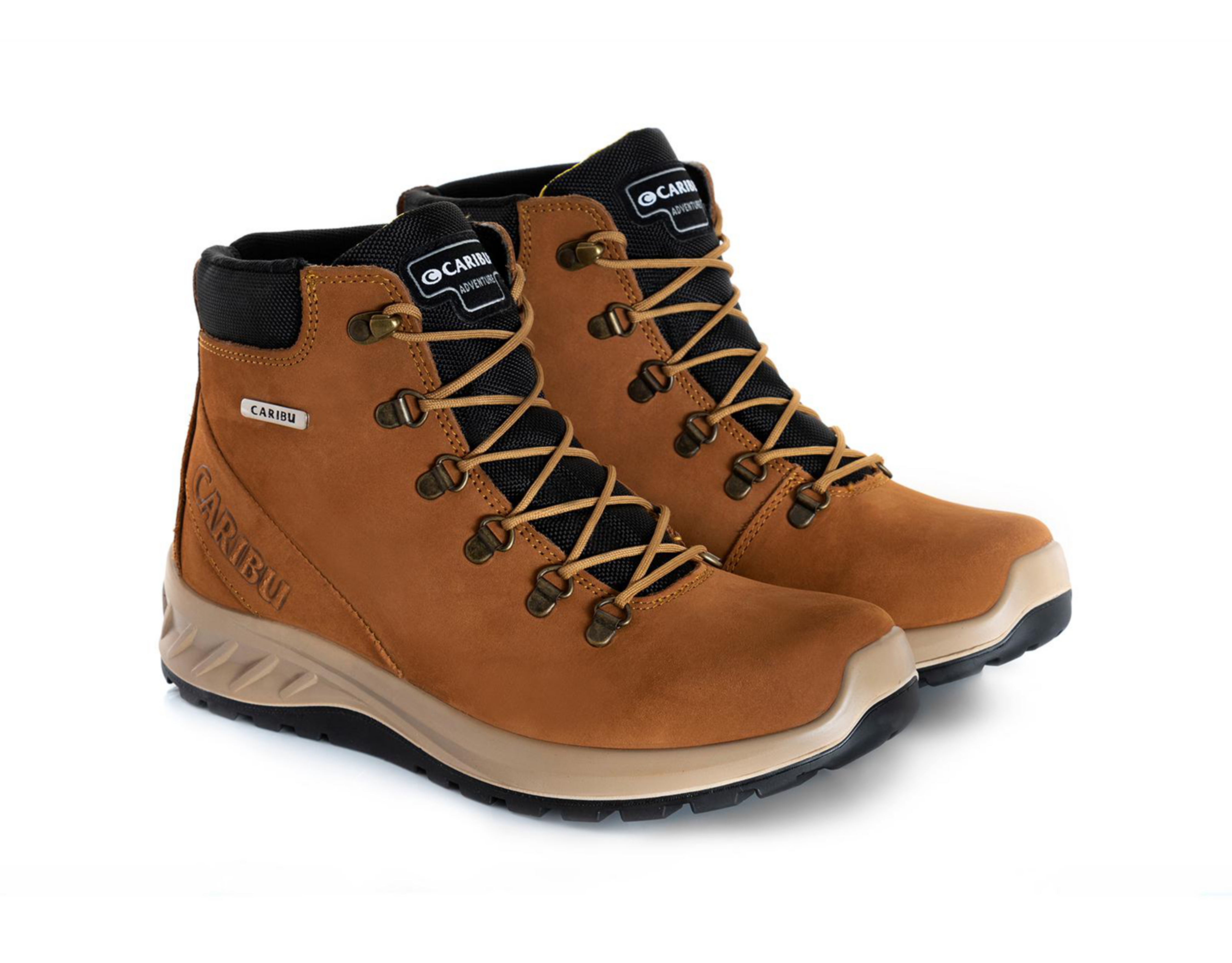 Foto 2 pulgar | Botas Outdoor Caribu de Piel para Hombre