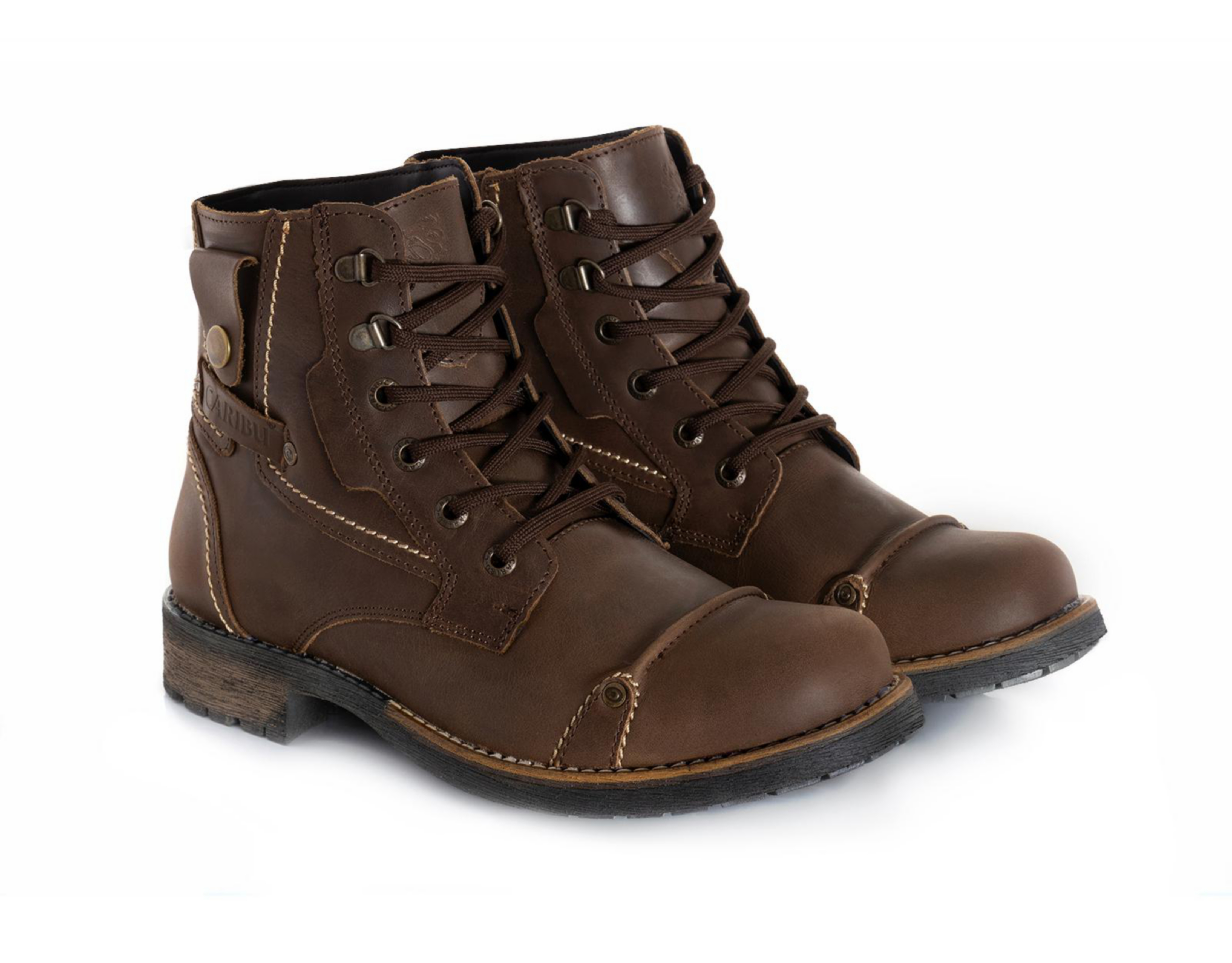 Foto 2 pulgar | Botas Casuales Caribu de Piel para Hombre