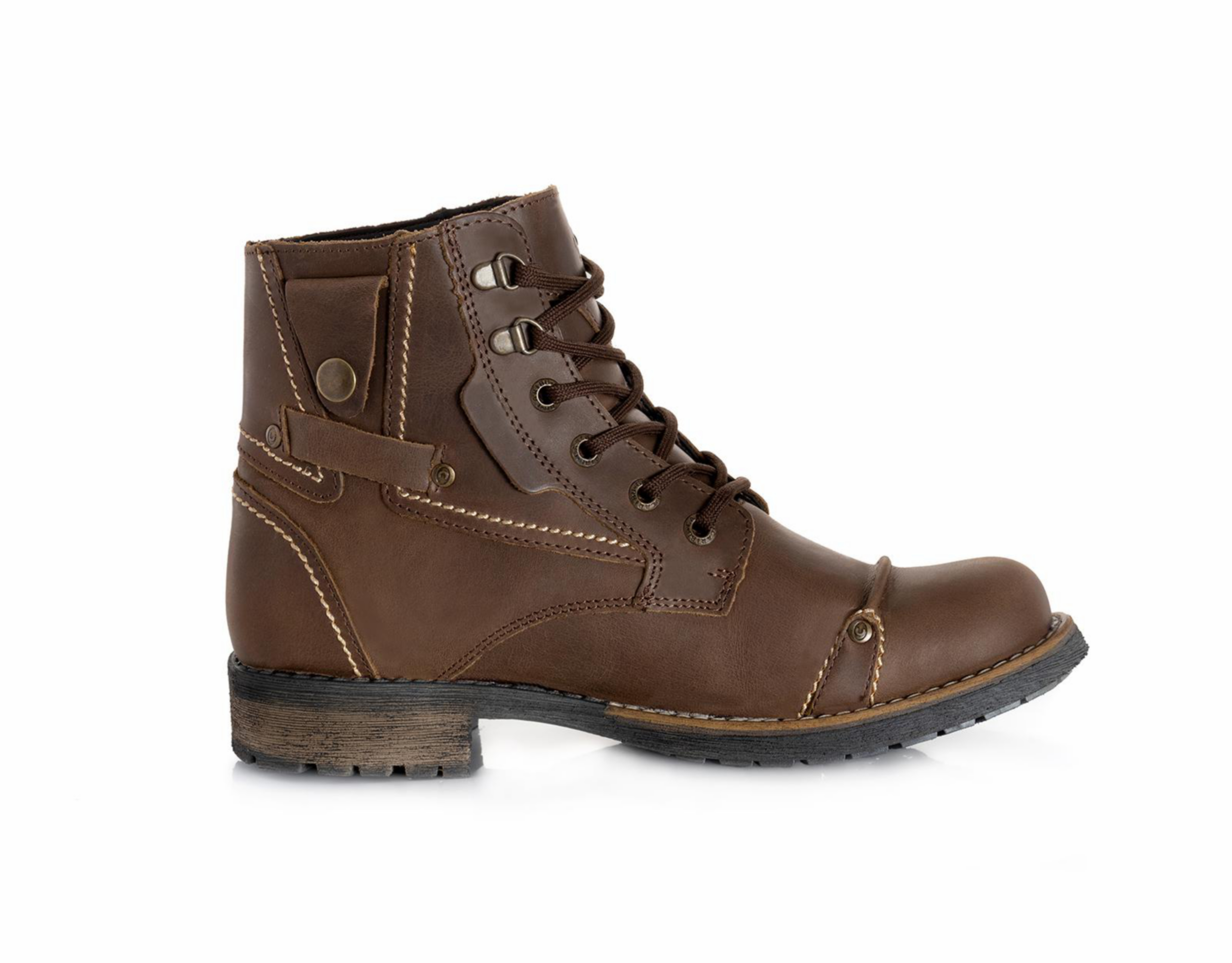 Foto 5 pulgar | Botas Casuales Caribu de Piel para Hombre