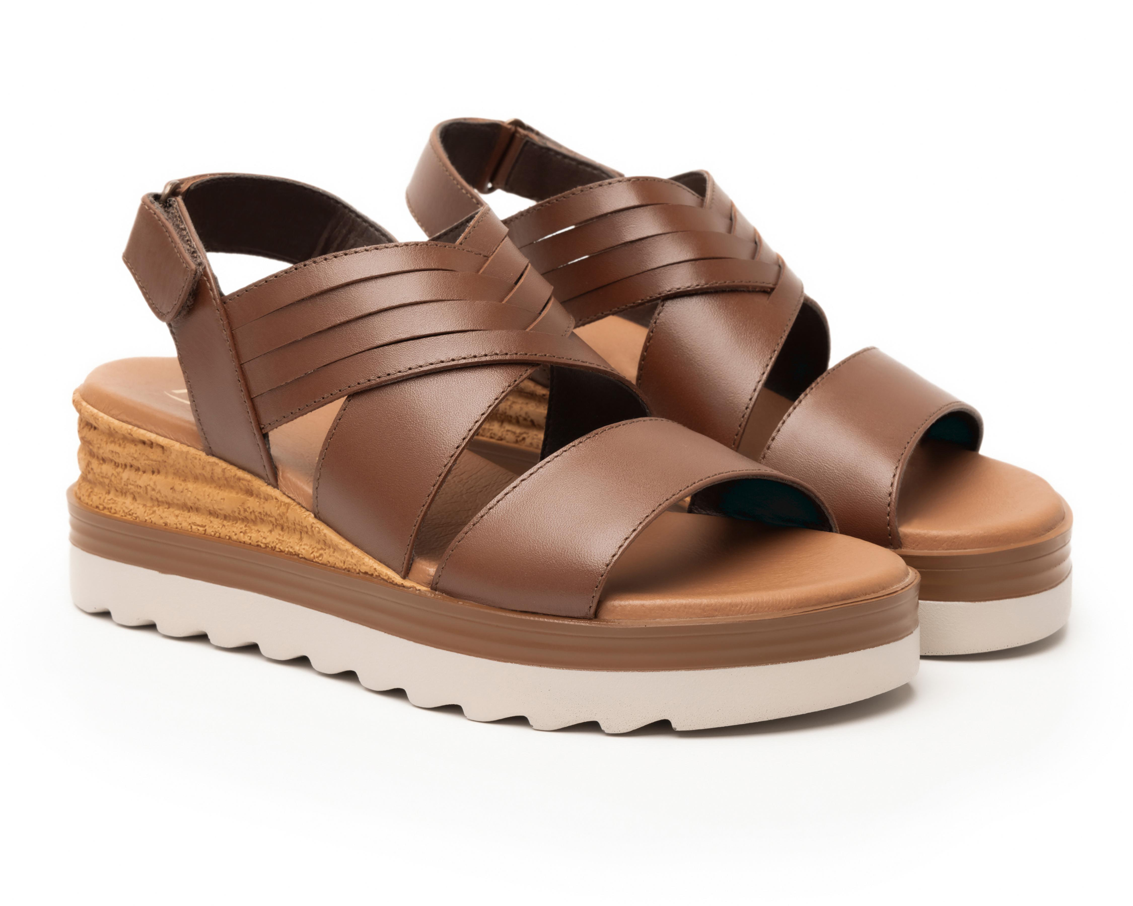 Sandalias Casuales Flexi de Piel para Mujer $660