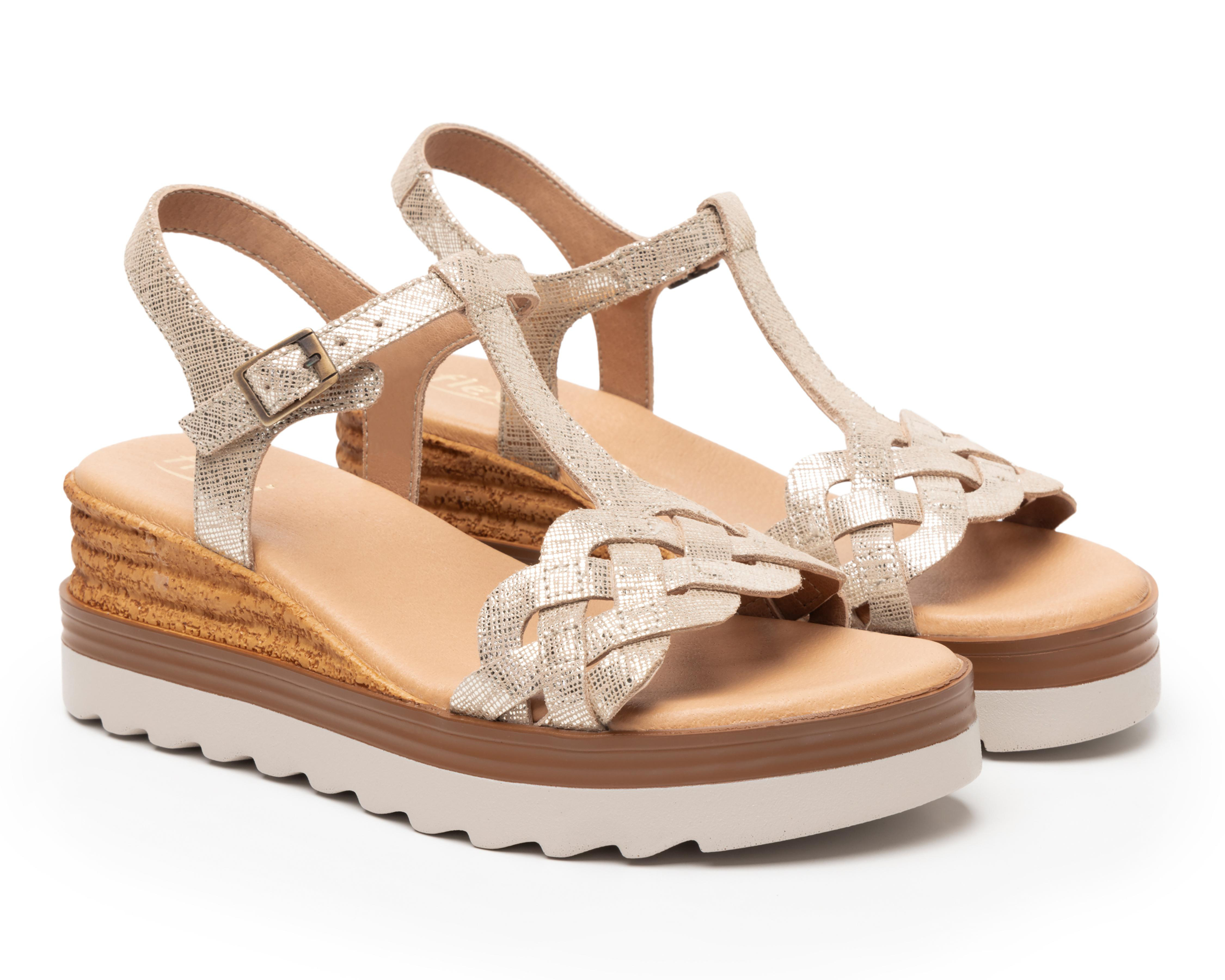 Sandalias Confort Flexi de Piel para Mujer