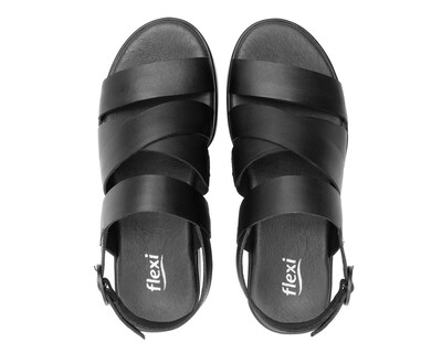 Foto 3 | Sandalias Confort Flexi de Piel para Mujer