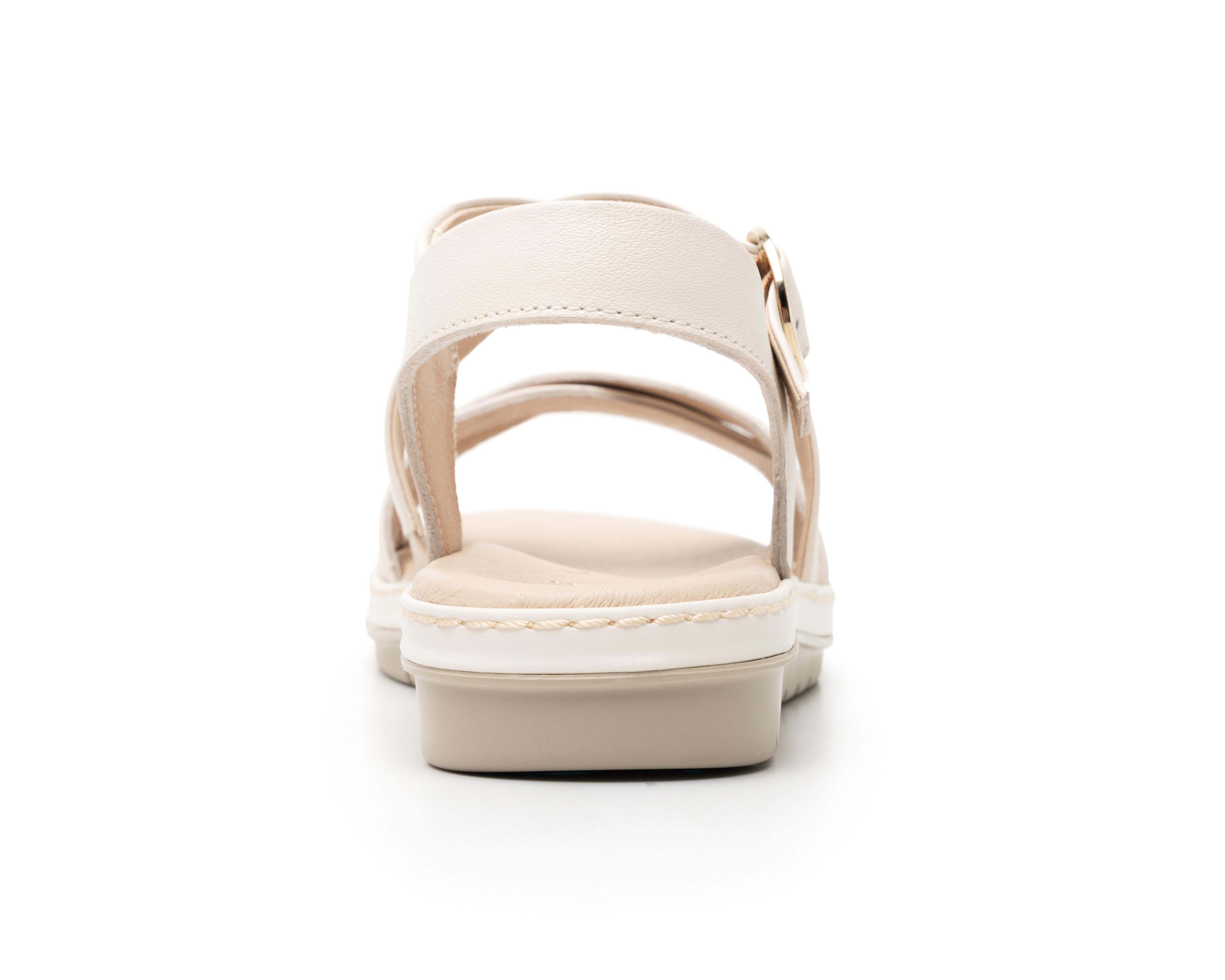 Foto 7 pulgar | Sandalias Confort Flexi de Piel para Mujer