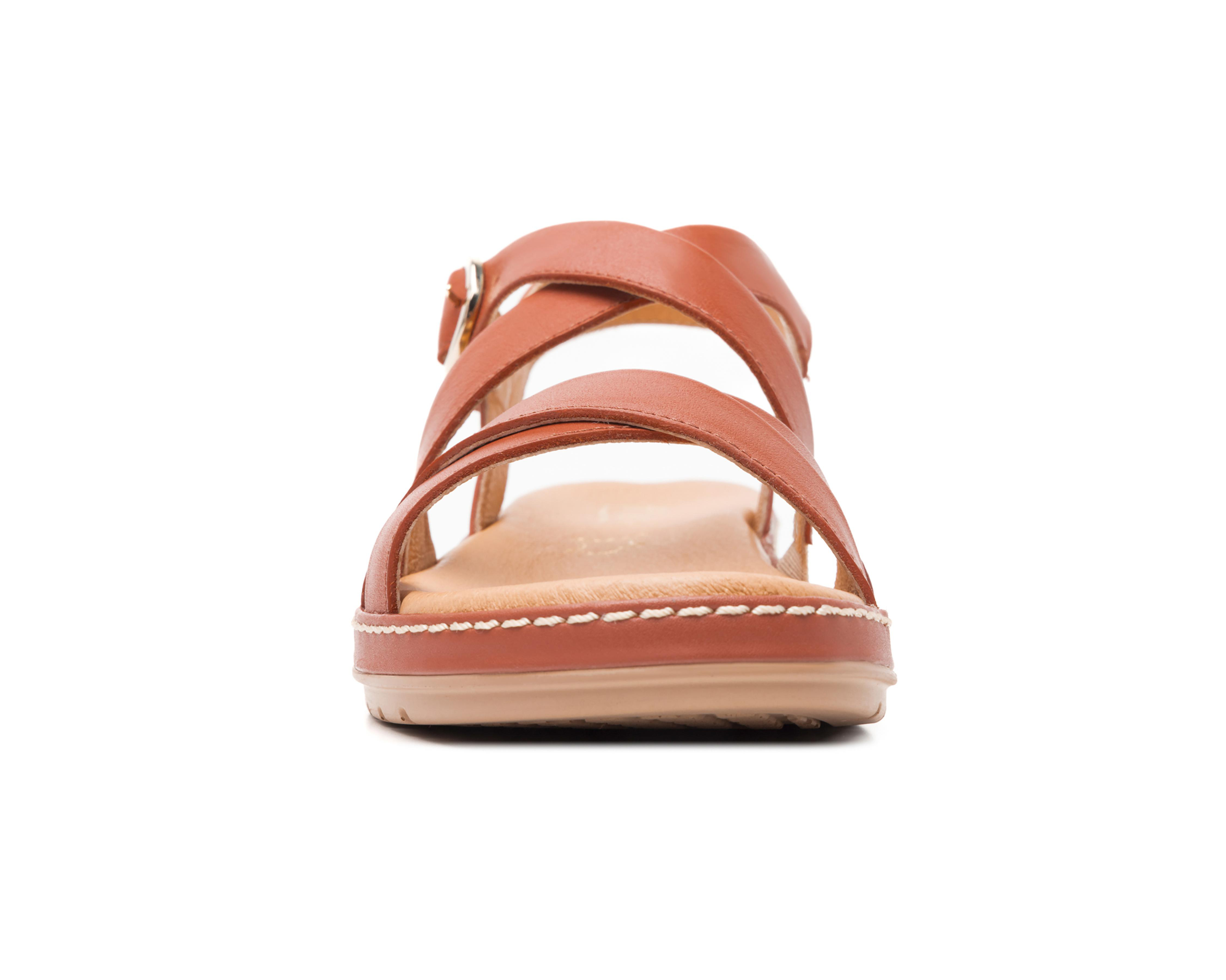 Foto 5 | Sandalias Confort Flexi de Piel para Mujer