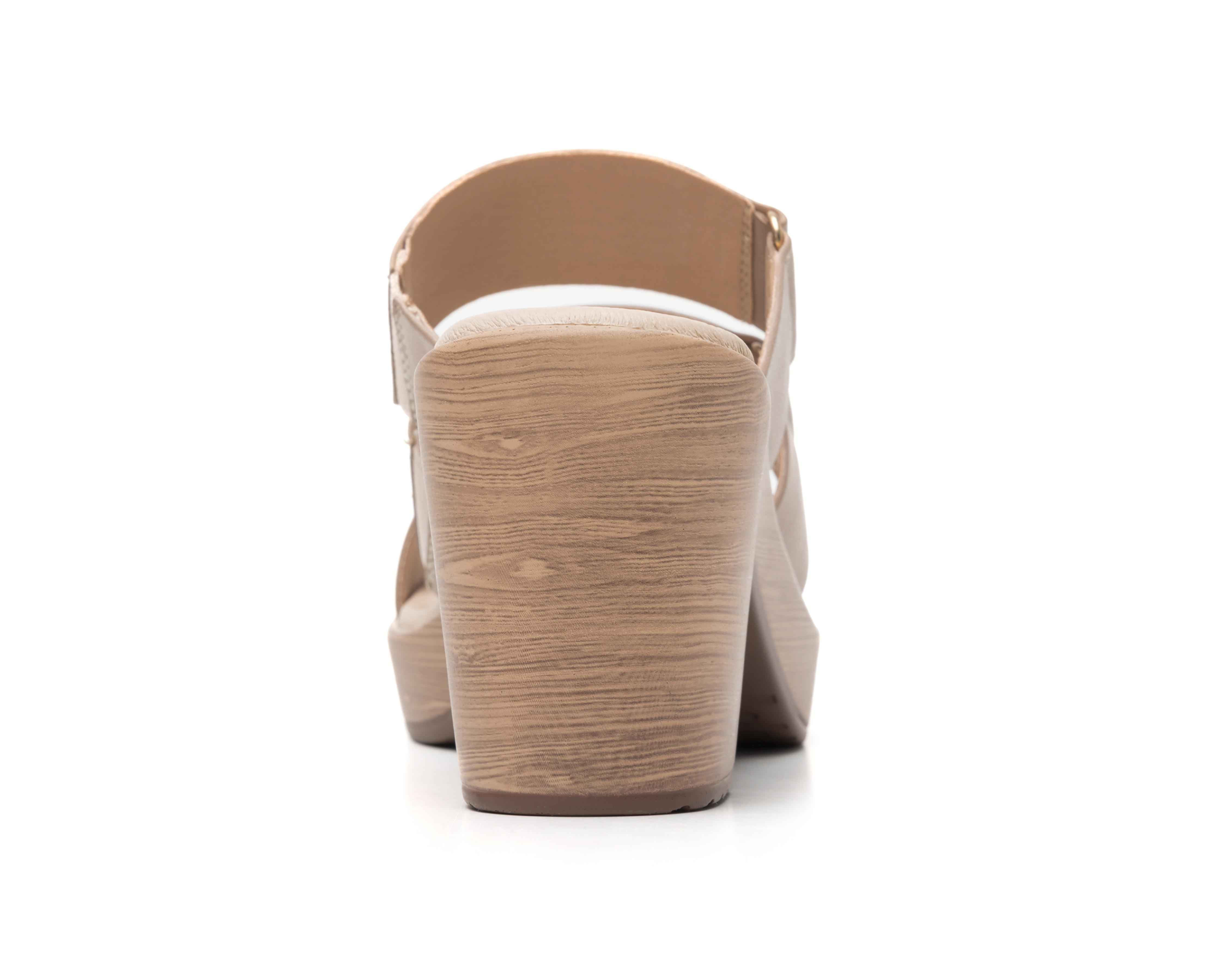 Foto 6 | Sandalias Confort Flexi de Piel para Mujer