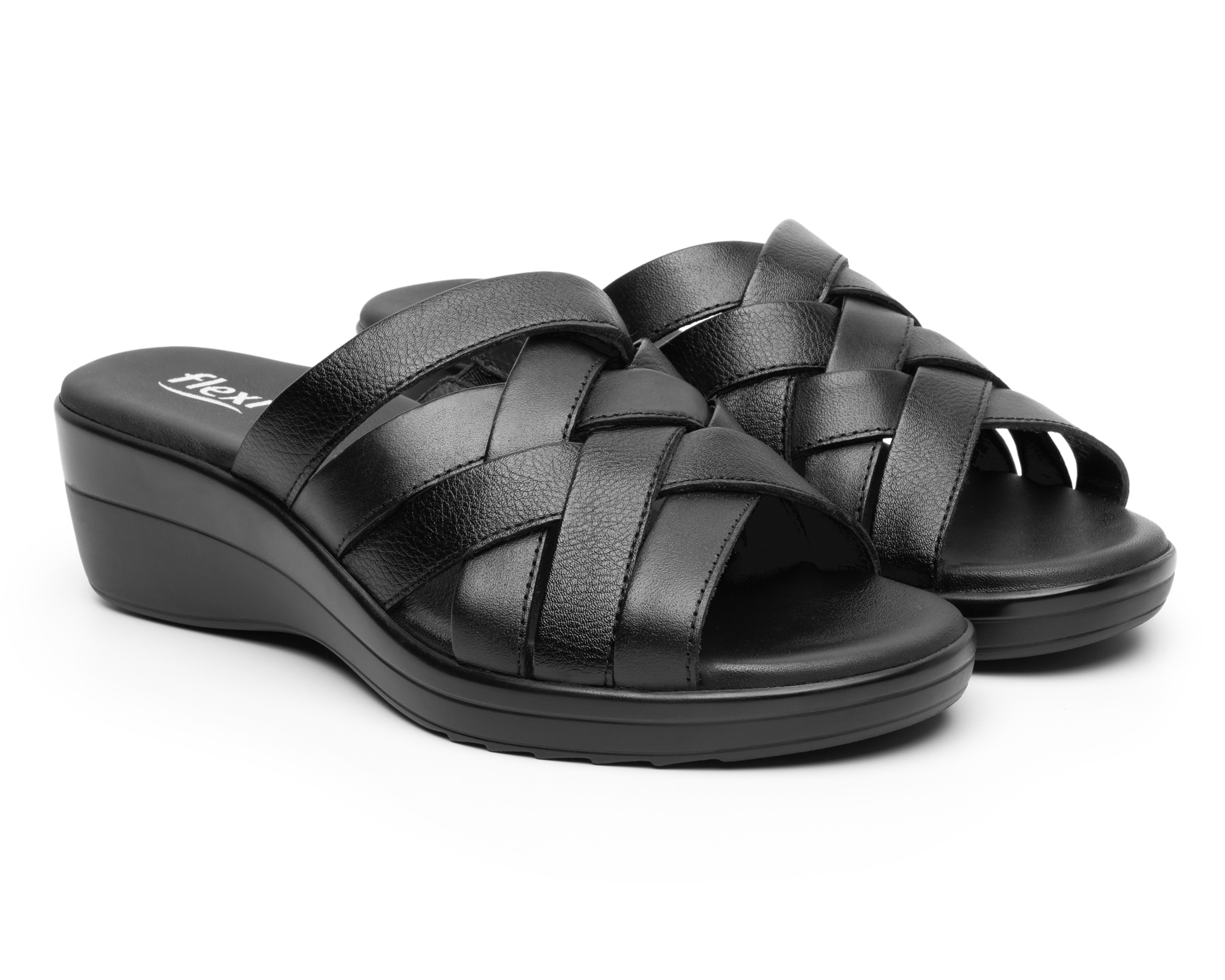 Sandalias Confort Flexi de Piel para Mujer $600