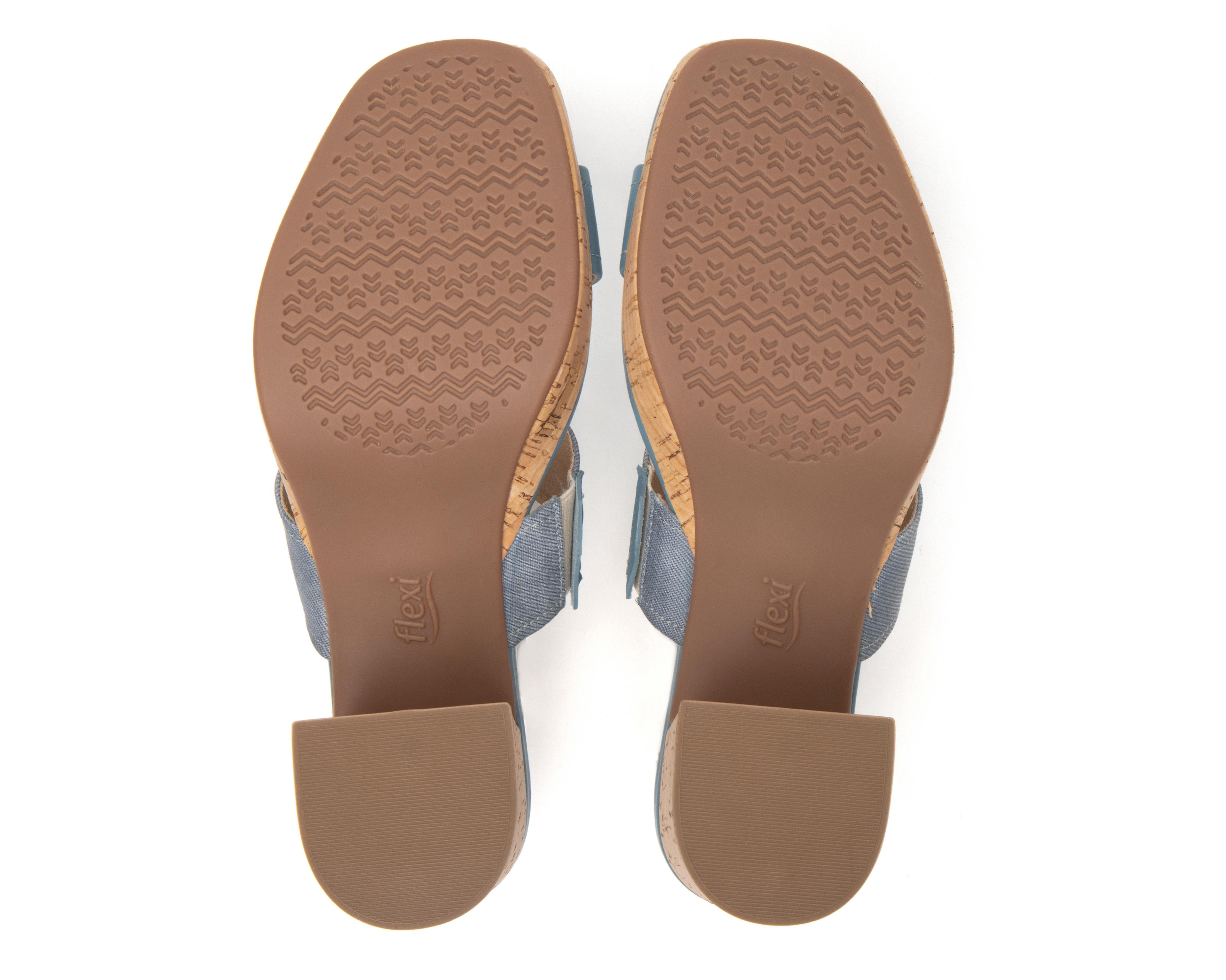 Foto 2 | Sandalias Confort Flexi de Piel para Mujer