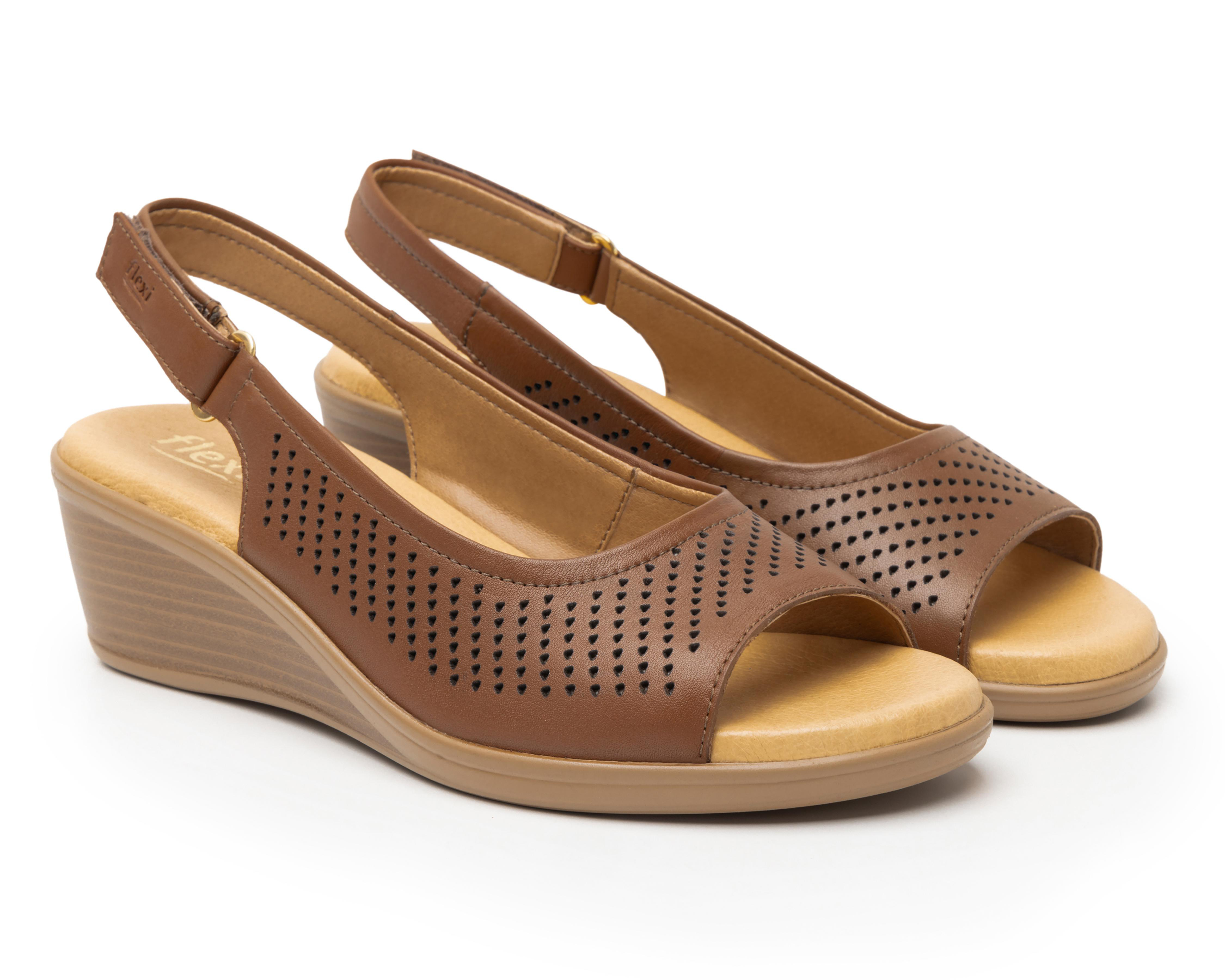 Sandalias Confort Flexi de Piel para Mujer