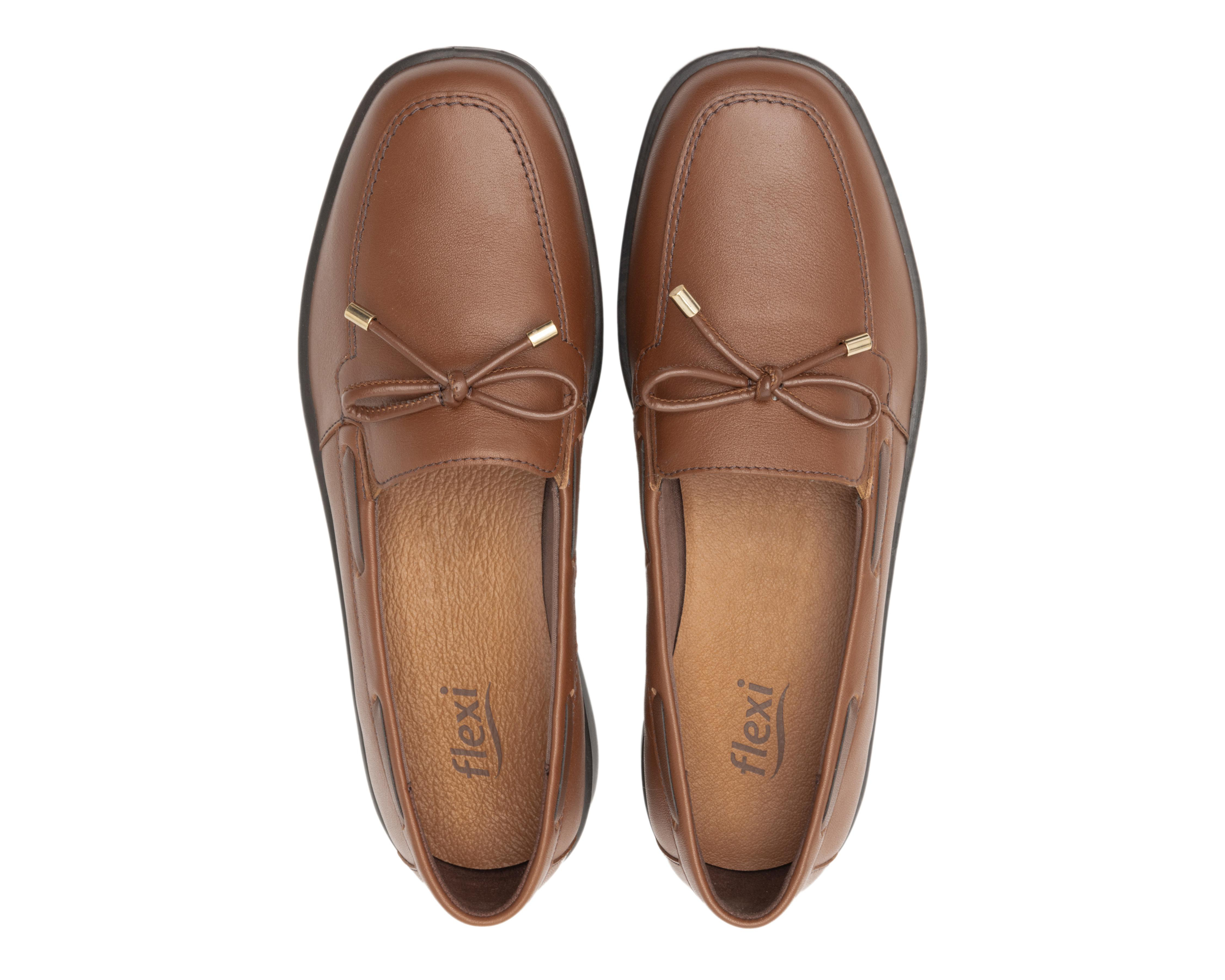 Foto 4 pulgar | Zapatos Confort Flexi de Piel para Mujer