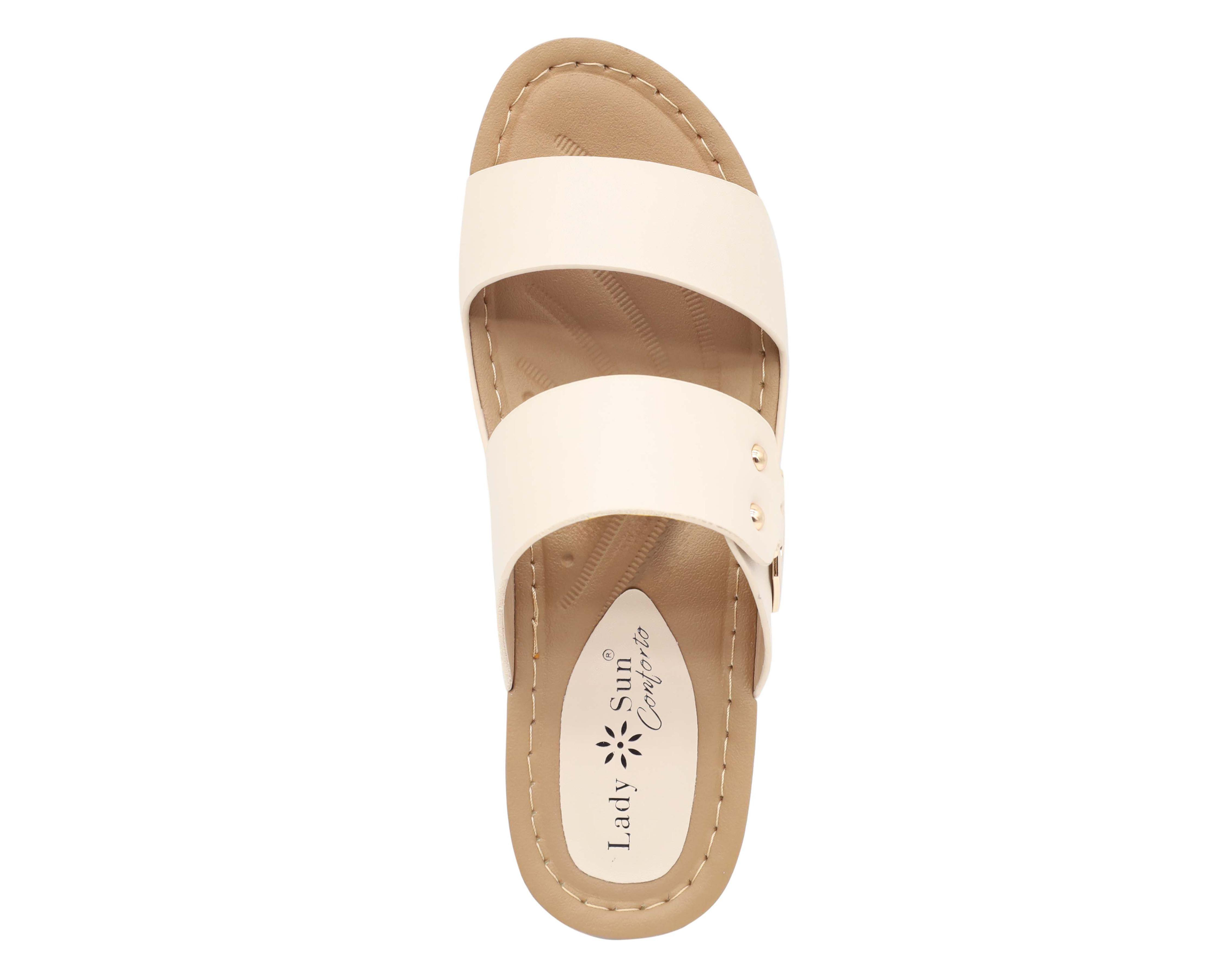 Foto 6 pulgar | Sandalias Confort Lady Sun Conforto para Mujer