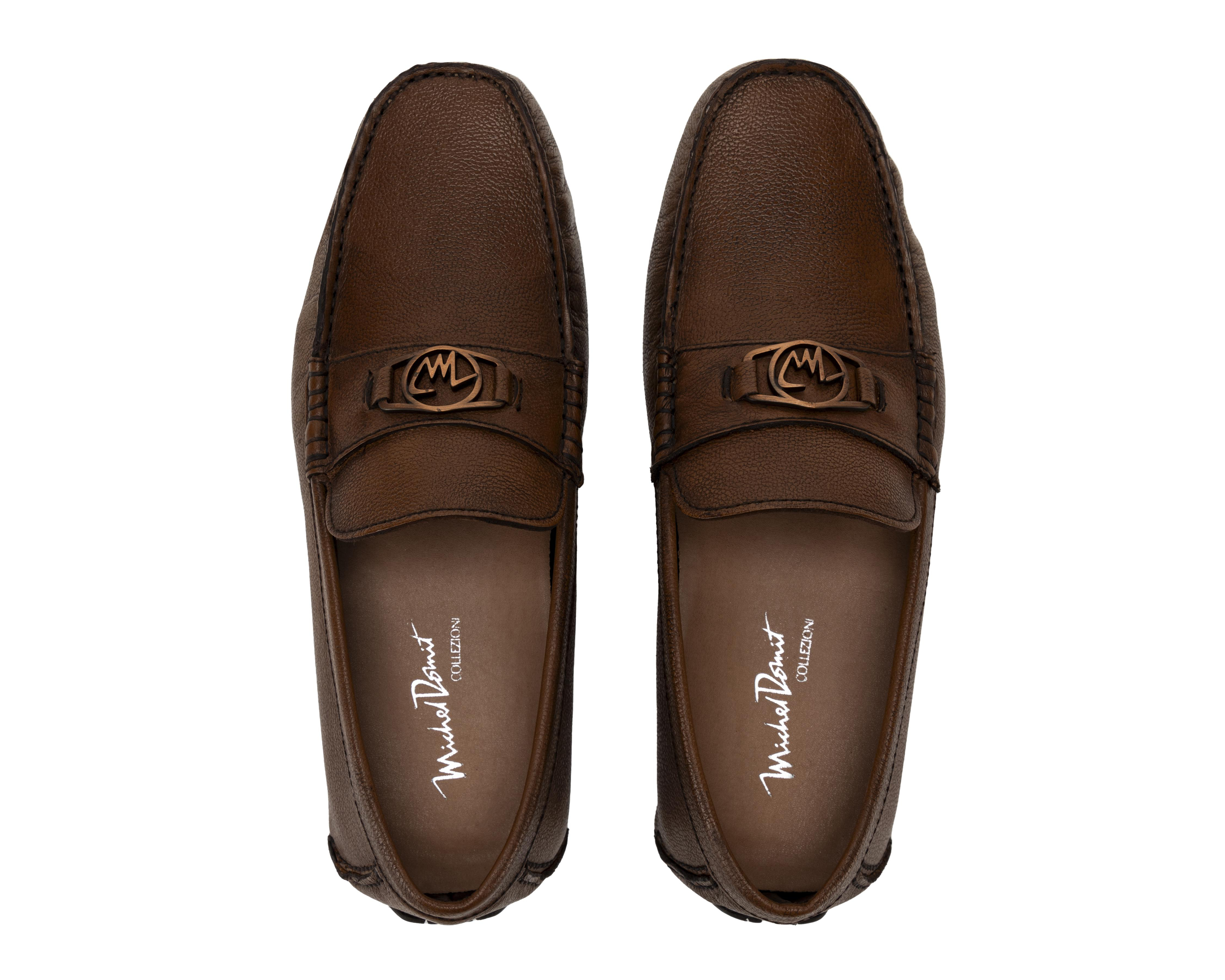 Foto 4 pulgar | Mocasines Michel Domit de Piel para Hombre