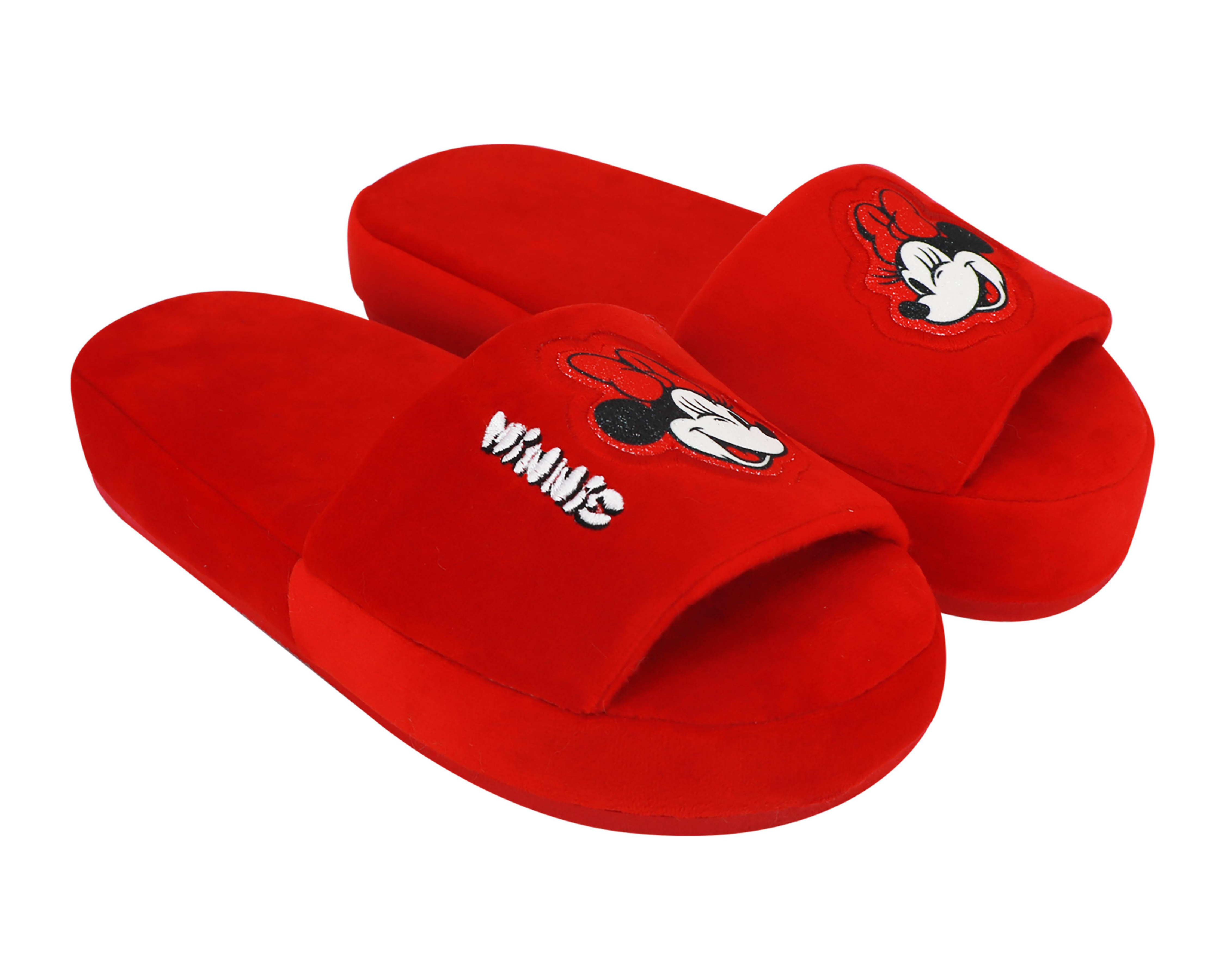 Foto 2 pulgar | Pantuflas Disney Minnie Mouse para Mujer