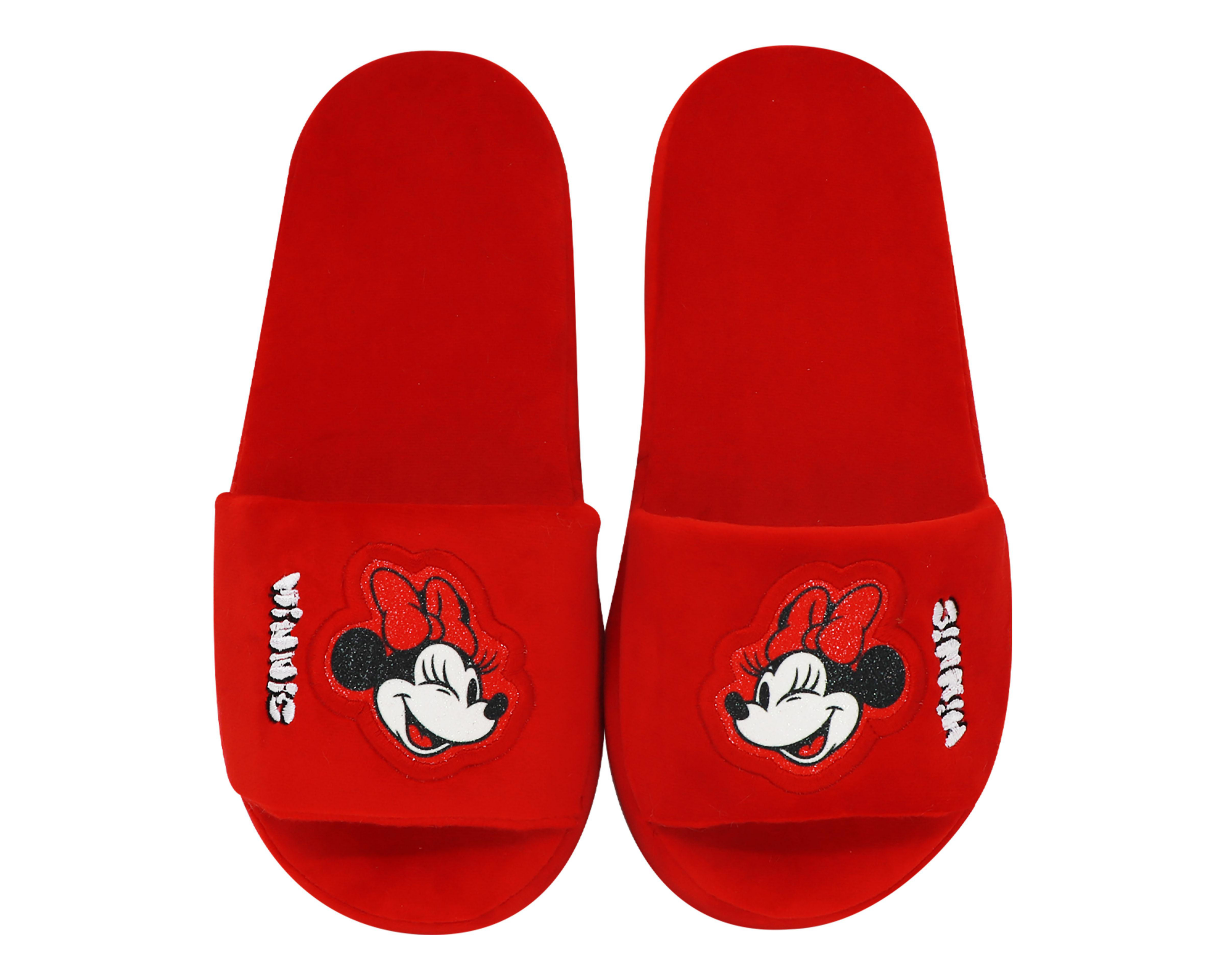 Foto 4 pulgar | Pantuflas Disney Minnie Mouse para Mujer