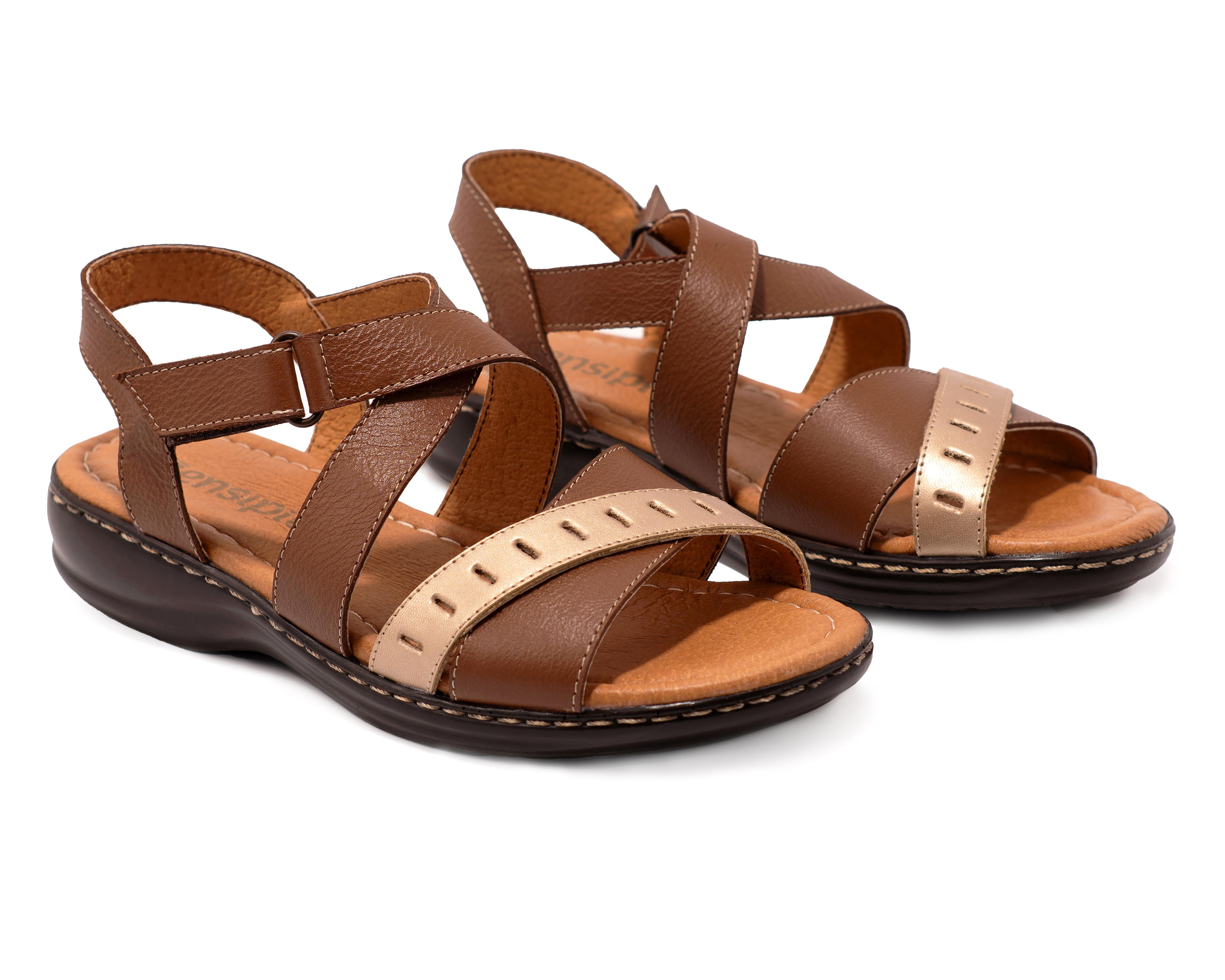 Sandalias Confort Sensipie de Piel para Mujer