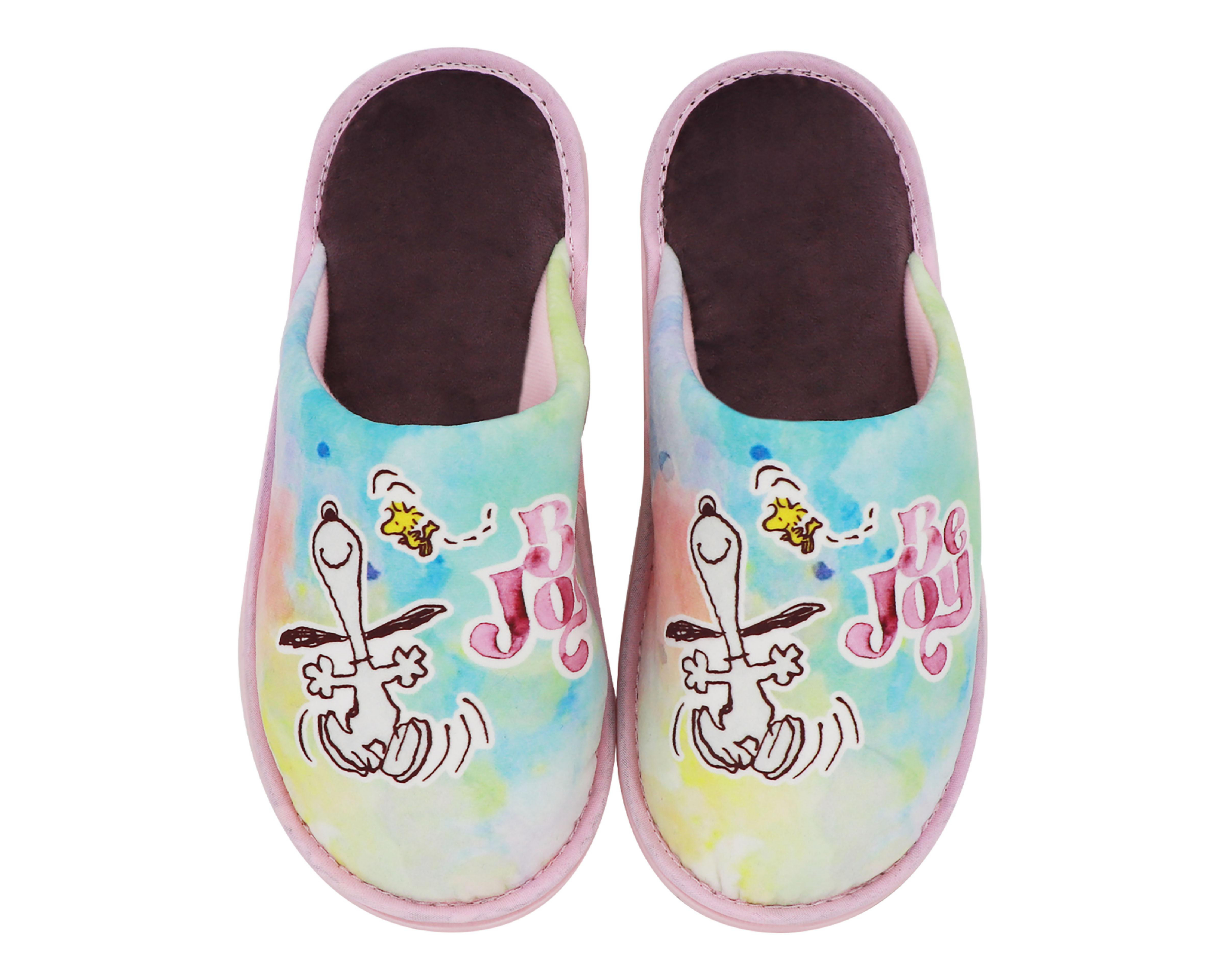 Foto 4 pulgar | Pantuflas Peanuts para Mujer
