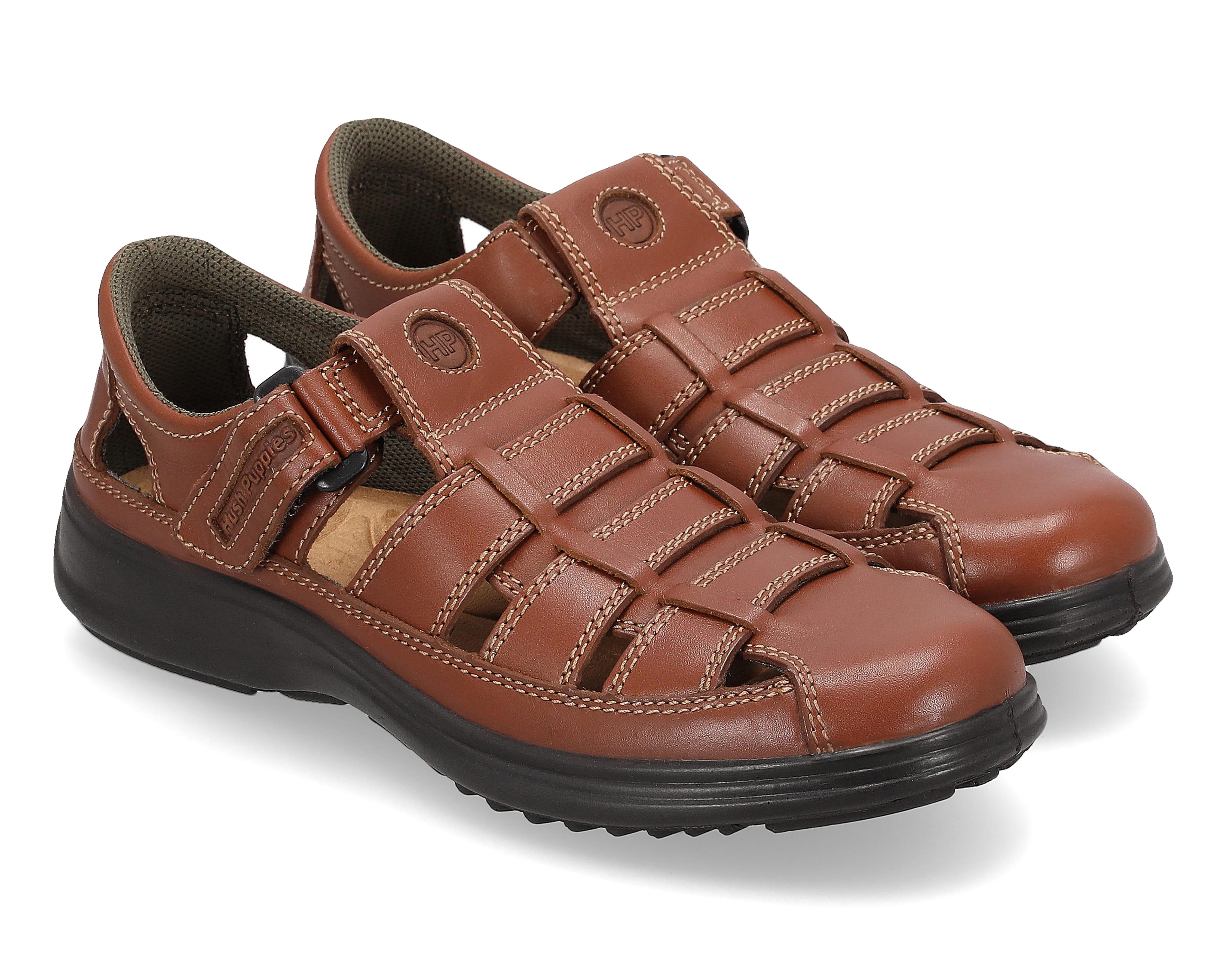 Foto 2 pulgar | Sandalias Casuales Hush Puppies de Piel para Hombre