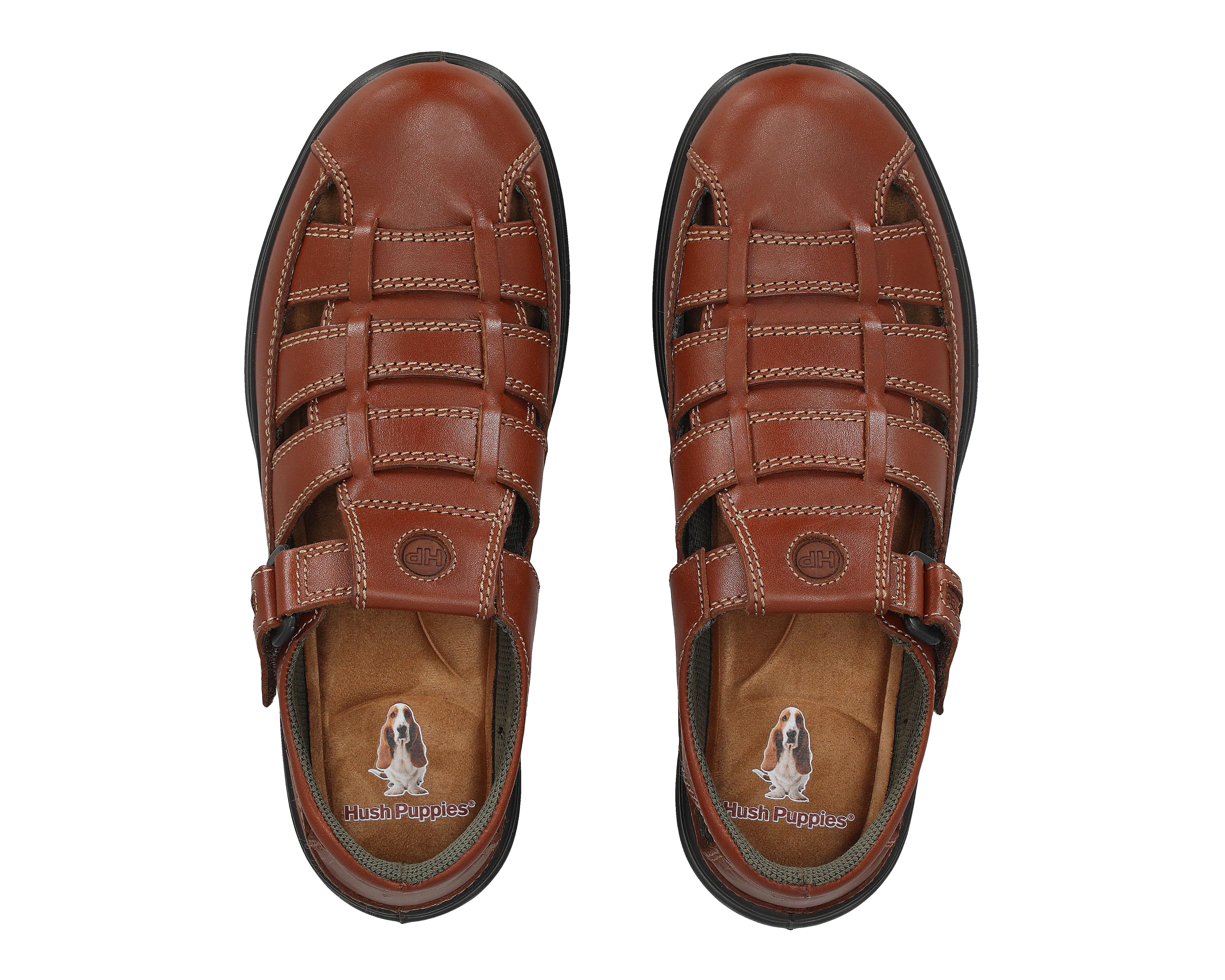 Foto 4 pulgar | Sandalias Casuales Hush Puppies de Piel para Hombre