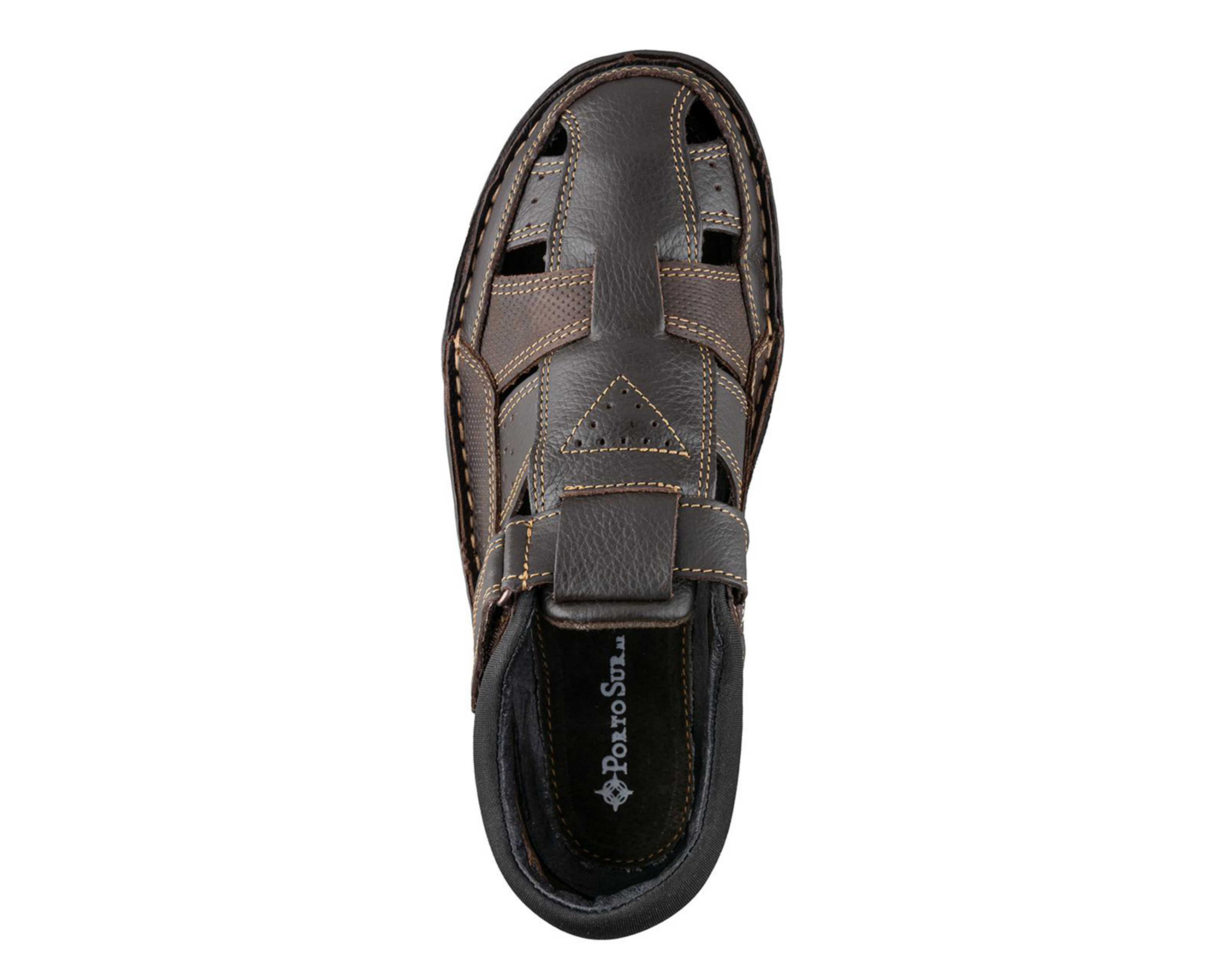 Foto 4 pulgar | Sandalias Casuales Porto Sur de Piel para Hombre