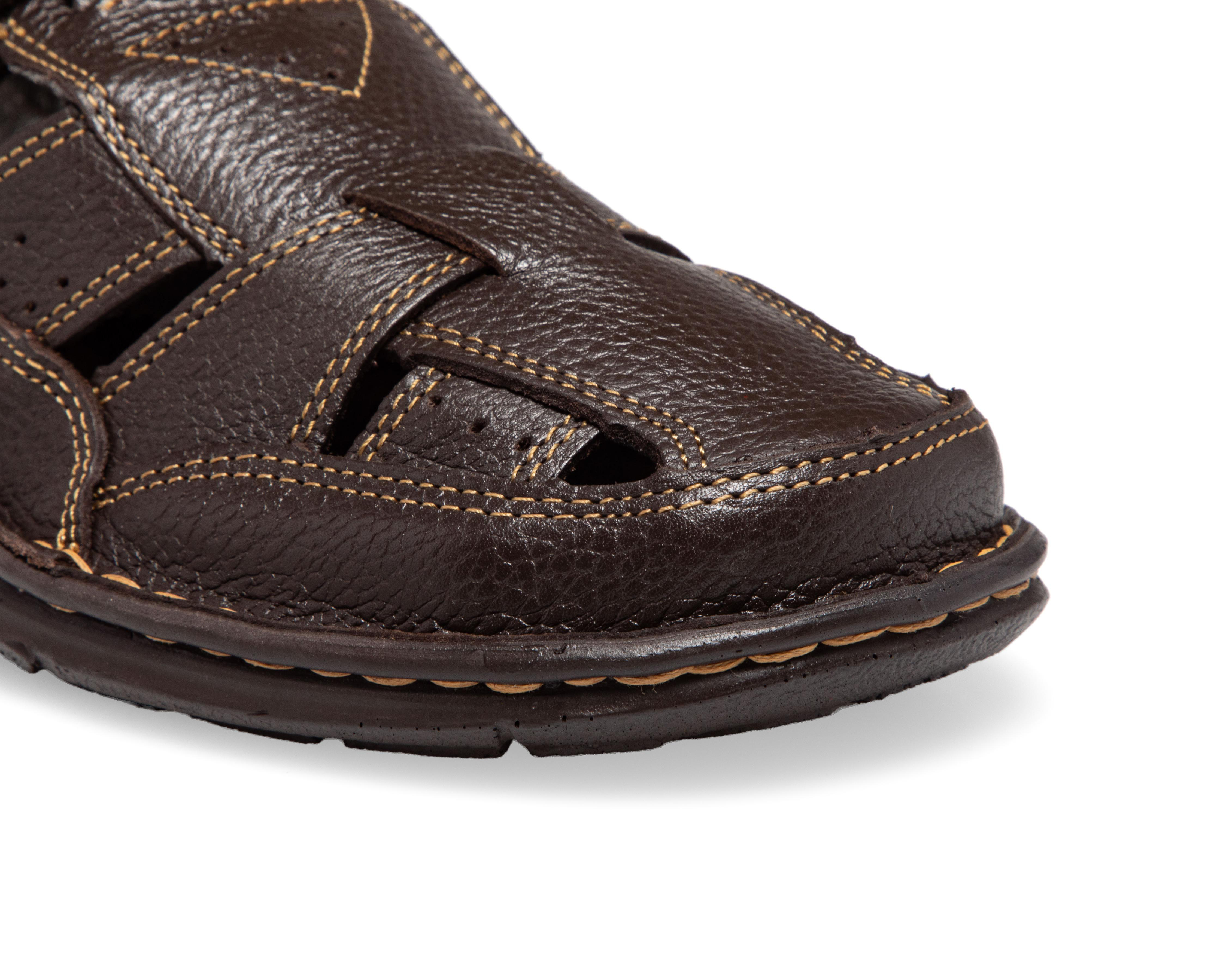 Foto 7 pulgar | Sandalias Casuales Porto Sur de Piel para Hombre