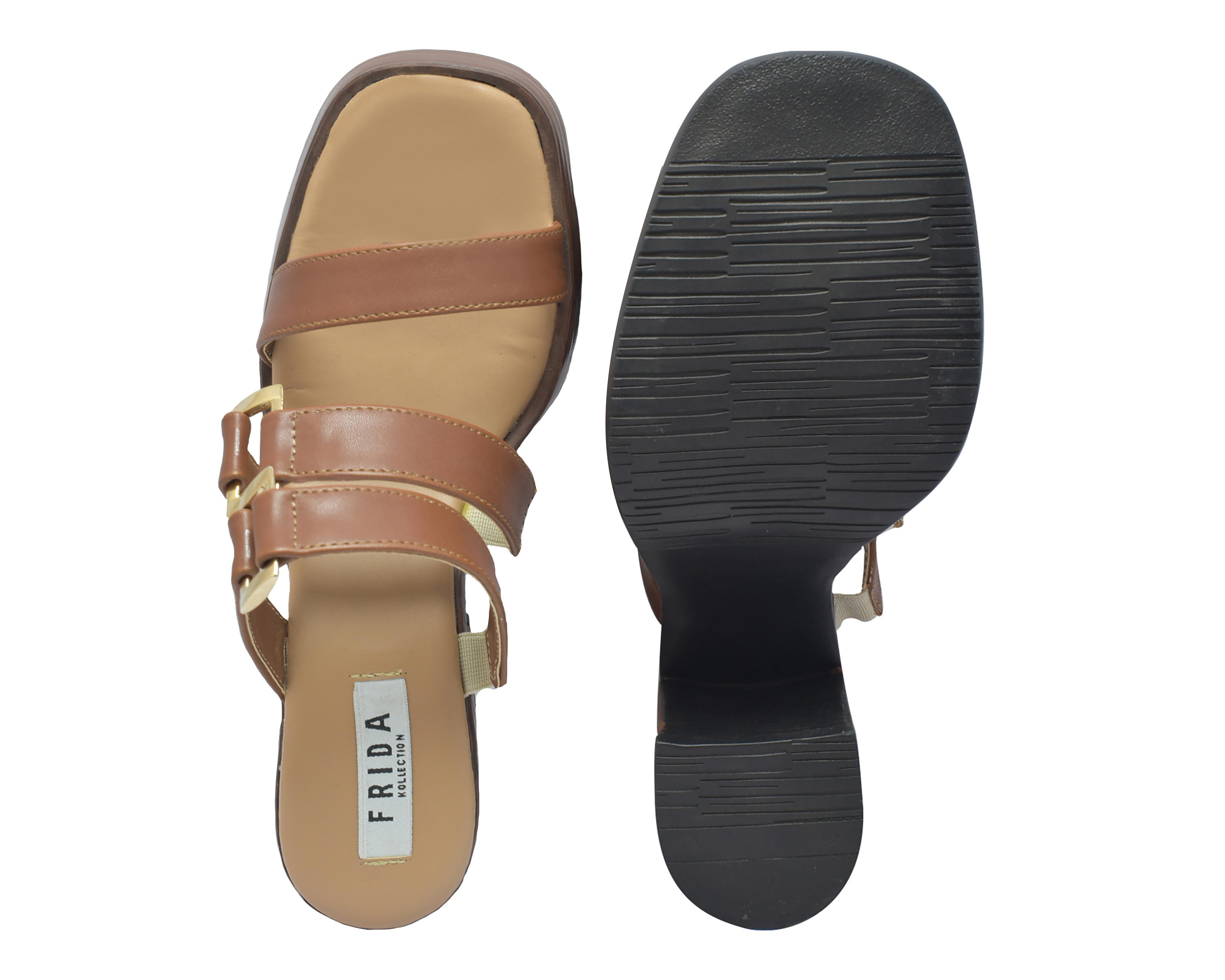 Foto 3 pulgar | Sandalias de Tacón Frida Kollection para Mujer