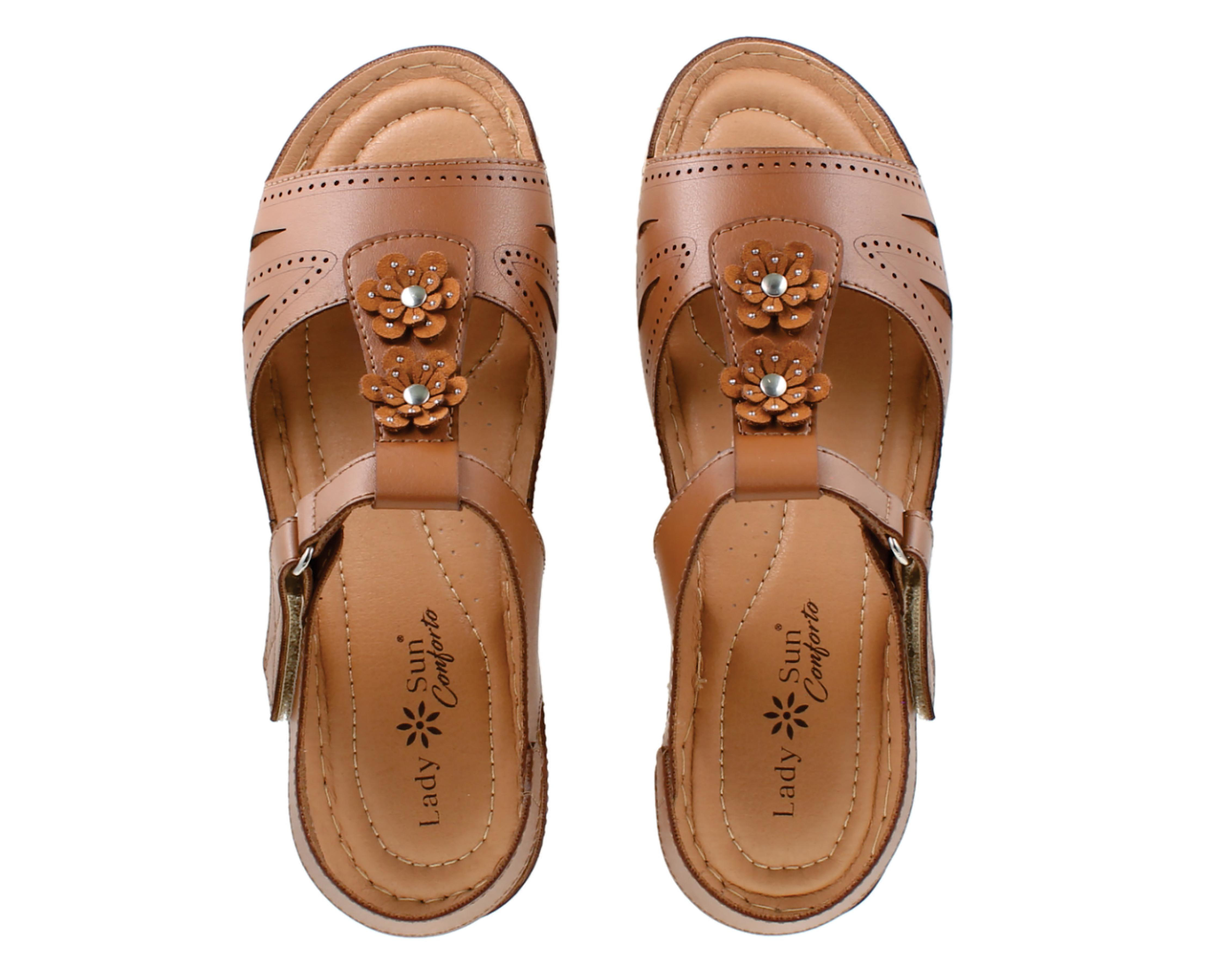 Foto 4 pulgar | Sandalias Confort Lady Sun Conforto para Mujer