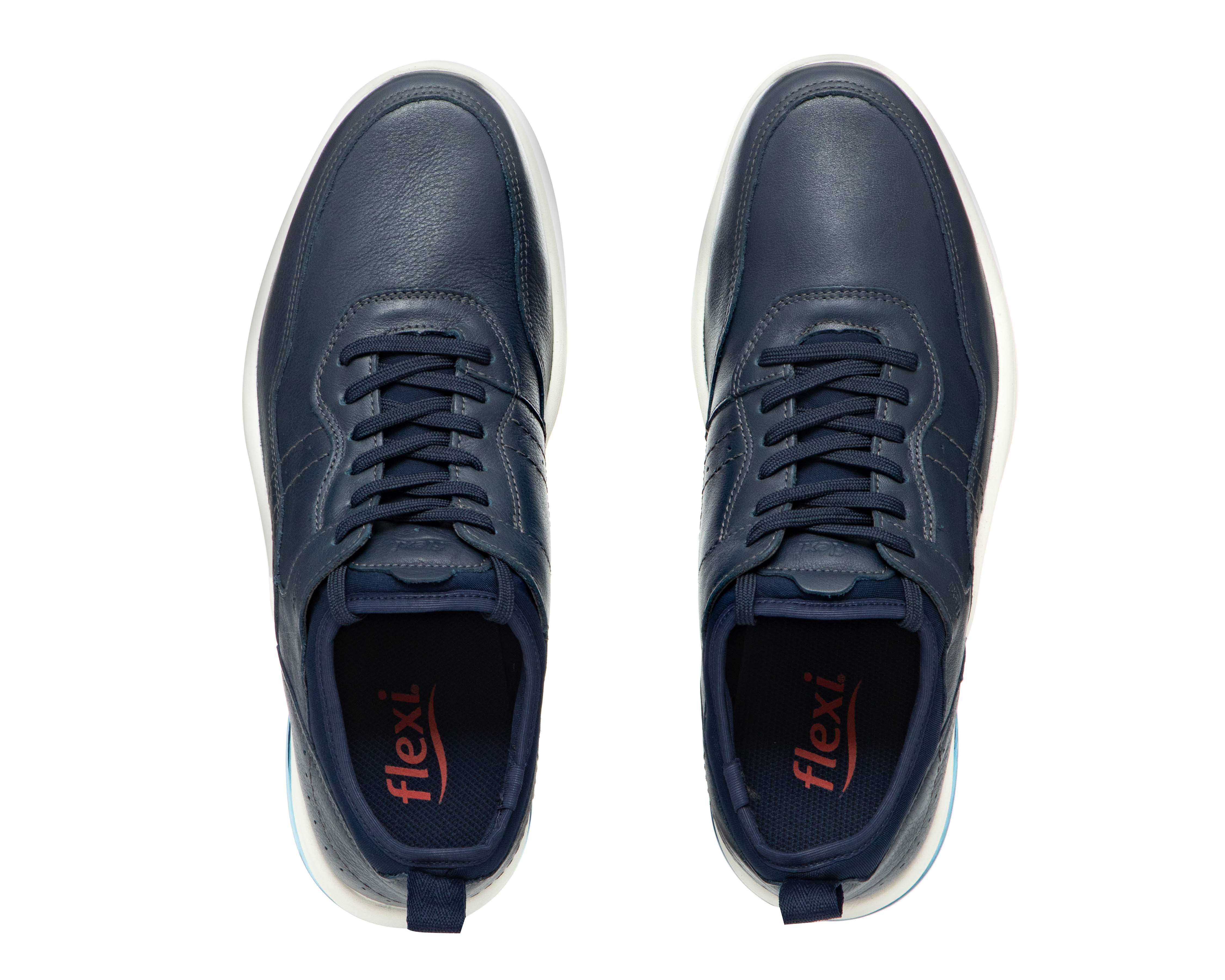 Foto 3 | Tenis Casuales Flexi de Piel para Hombre