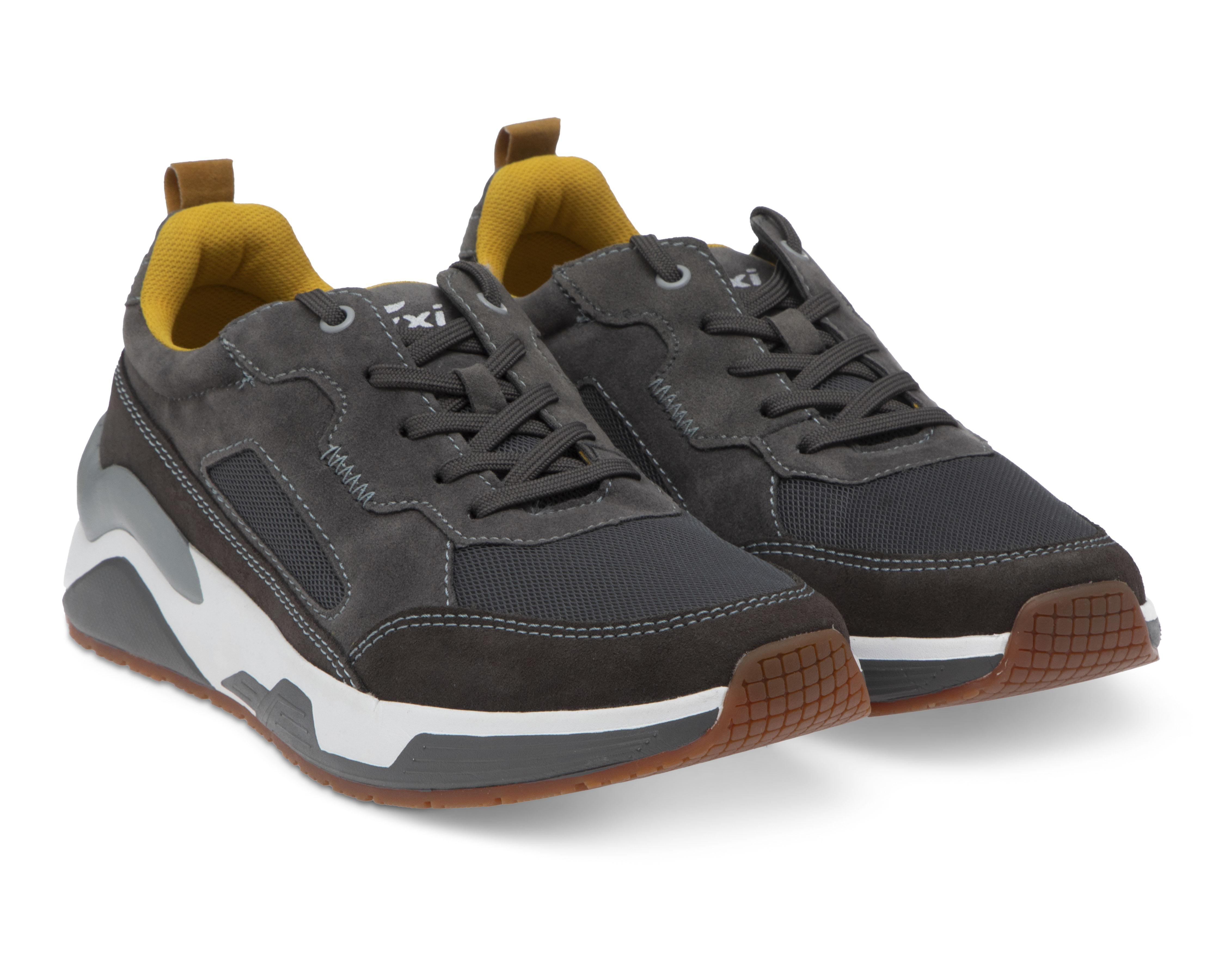 Tenis Casuales Flexi de Piel para Hombre